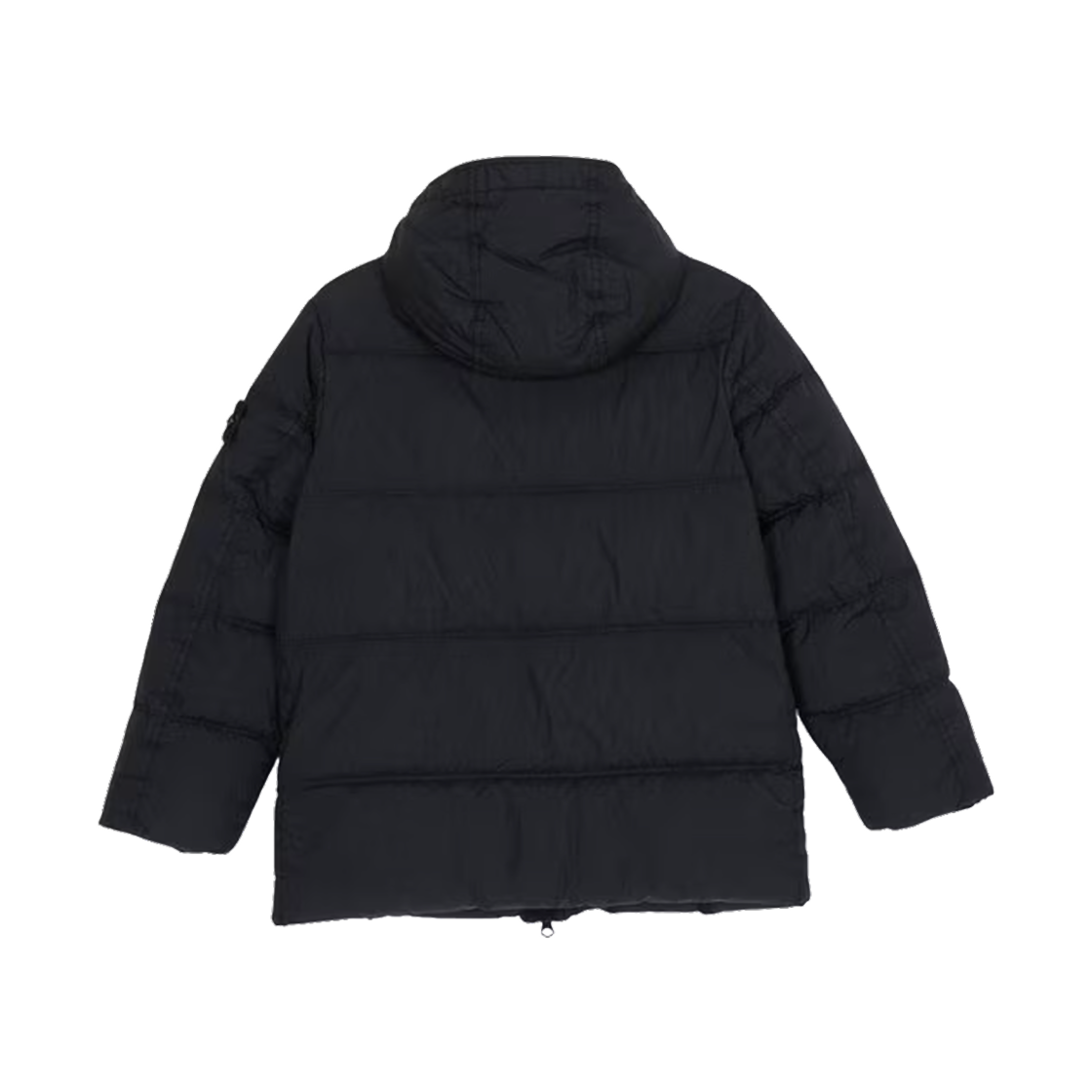 (키즈) 스톤 아일랜드 4100012 와펜 로고 크링클 랩스 후드 다운 자켓 네이비 블루 - 26FW((Kids) Stone Island 4100012 Wappen Logo Crinkle Reps Hooded Down Jacket Navy Blue - 26FW) - 2