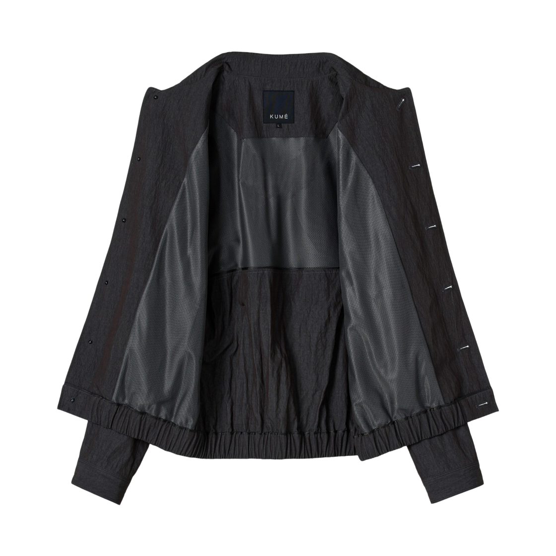 쿠메 캐주얼 버튼 블루종 차콜(KUME Casual Button Blouson - Charcoal) - 3