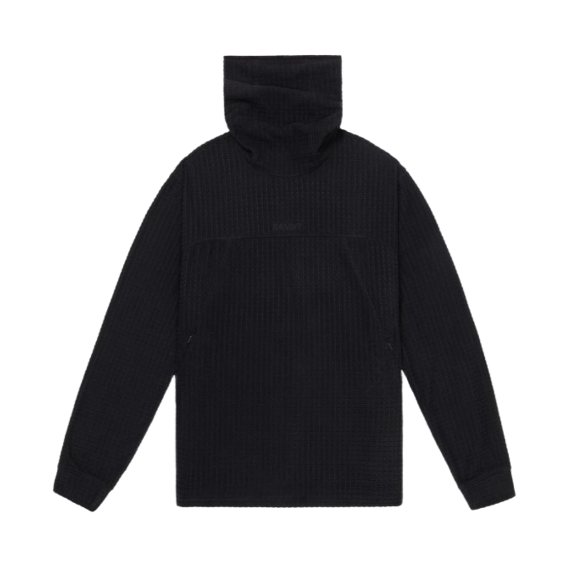 밴딧 러닝 매크로소프트 그리드 퍼널넥 블랙(Bandit Running Macrosoft Grid Funnelneck Black) - 1
