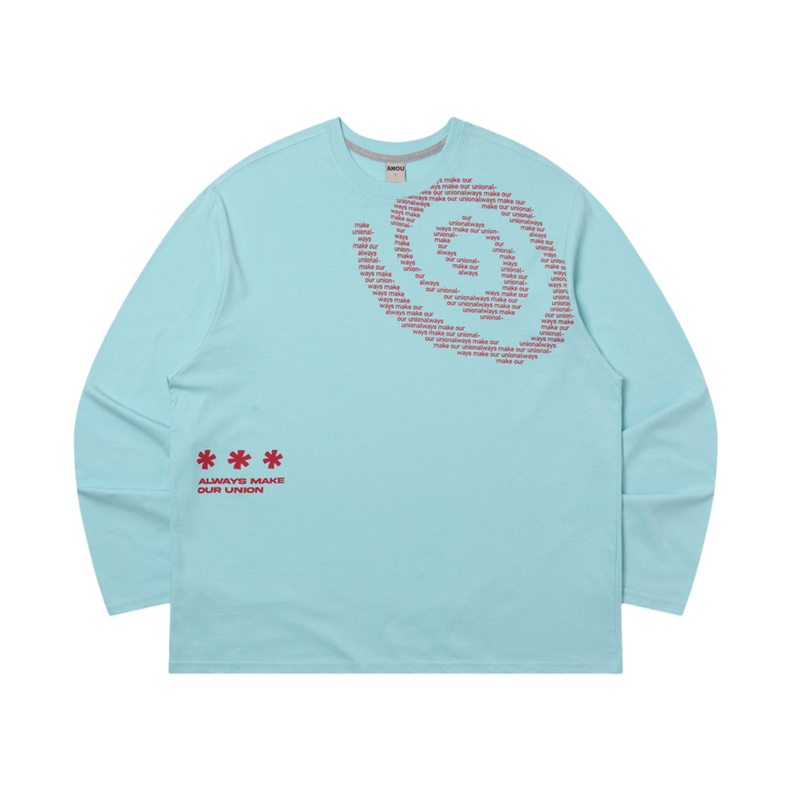 아모우 몰리 쉘 롱슬리브 민트(AMOU Molly Shell Long Sleeve Mint)