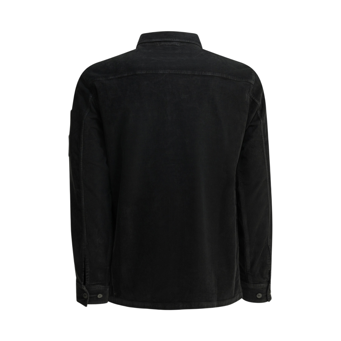 C.P. 컴퍼니 코듀로이 롱 슬리브 렌즈 버튼 셔츠 블랙 - 26FW(C.P. Company Corduroy Long Sleeve Lens Button Shirt Black - 26FW) - 2