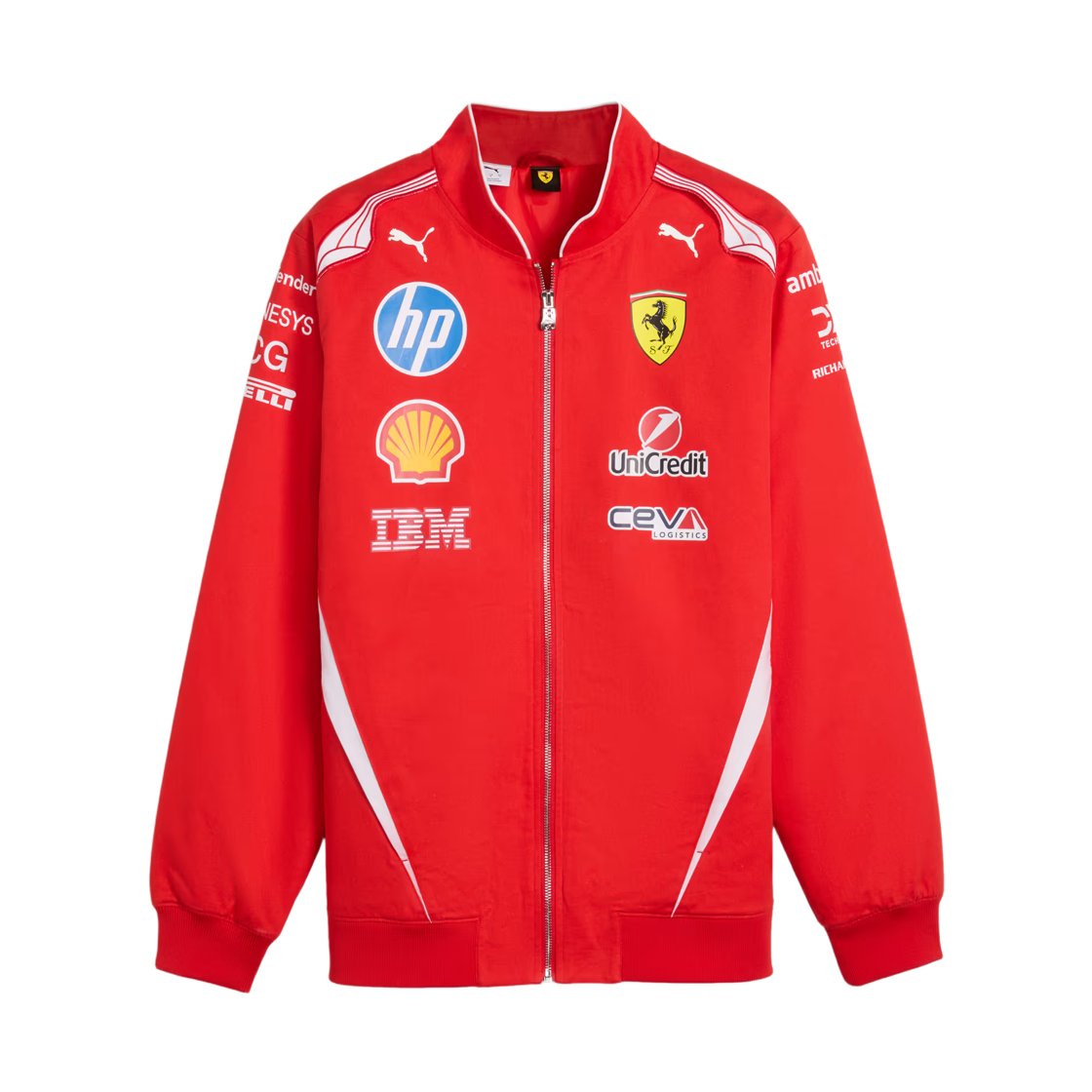 스쿠데리아 페라리 x 푸마 레플리카 드라이버스 봄버 자켓 레드(Scuderia Ferrari x Puma Replica Driver's Bomber Jacket Red)