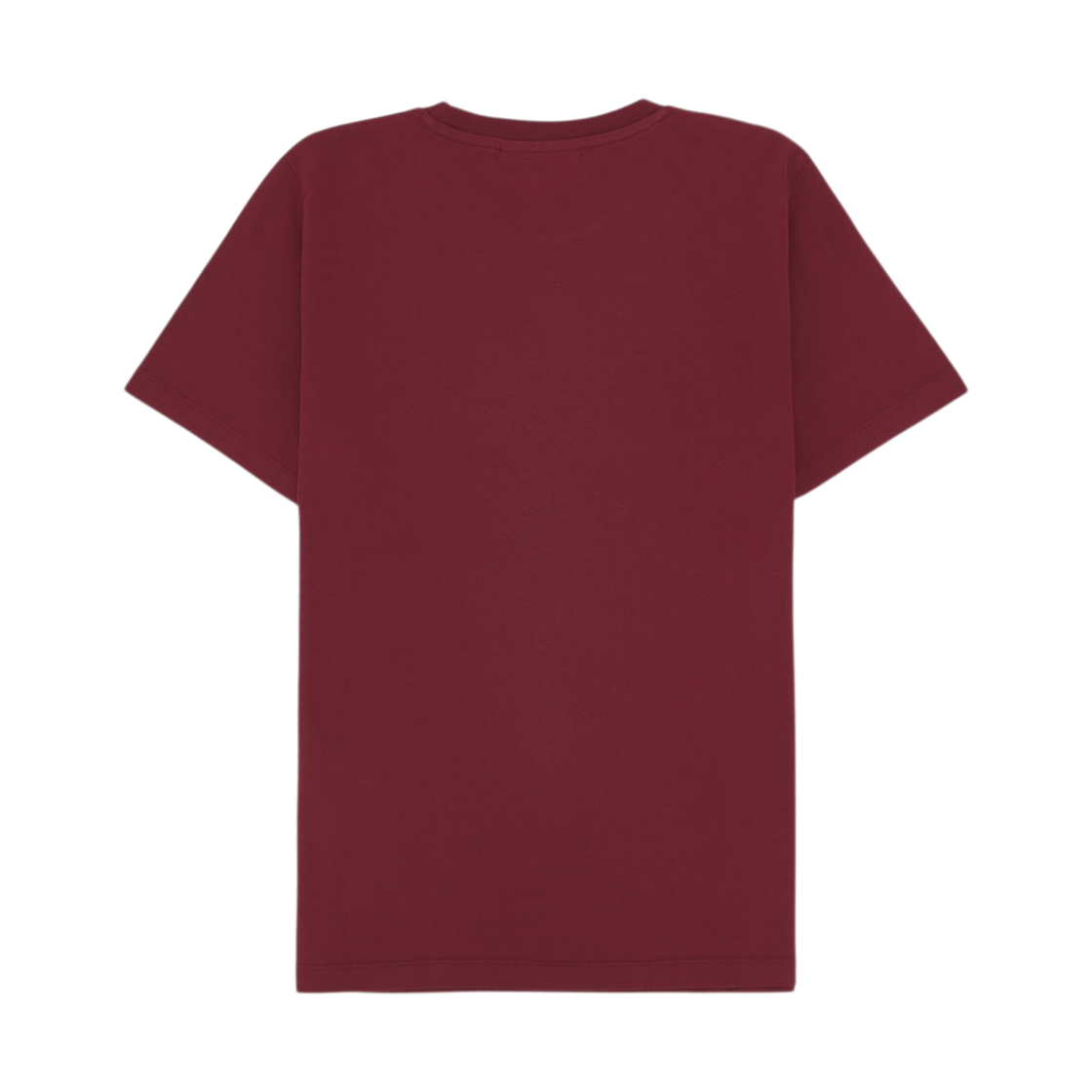 (W) 메종 키츠네 폭스 헤드 패치 레귤러 티셔츠 브릭 레드((W) Maison Kitsune Fox Head Patch Regular T-Shirt Brick Red) - 2