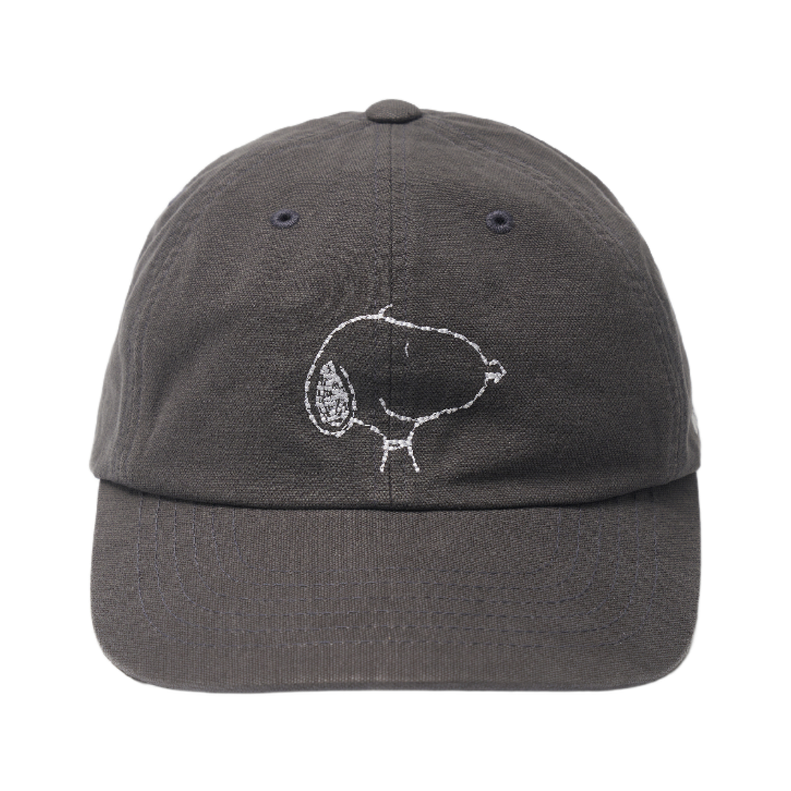 파르벵 x 피너츠 스누피 스티치 볼캡_차콜(FARVEN x PEANUTS Snoopy Stitch Ball Cap_Charcole)