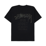Stussy x Our Legacy Drop Shadow Pig. Dyed T-Shirt Blue Overdyed Black