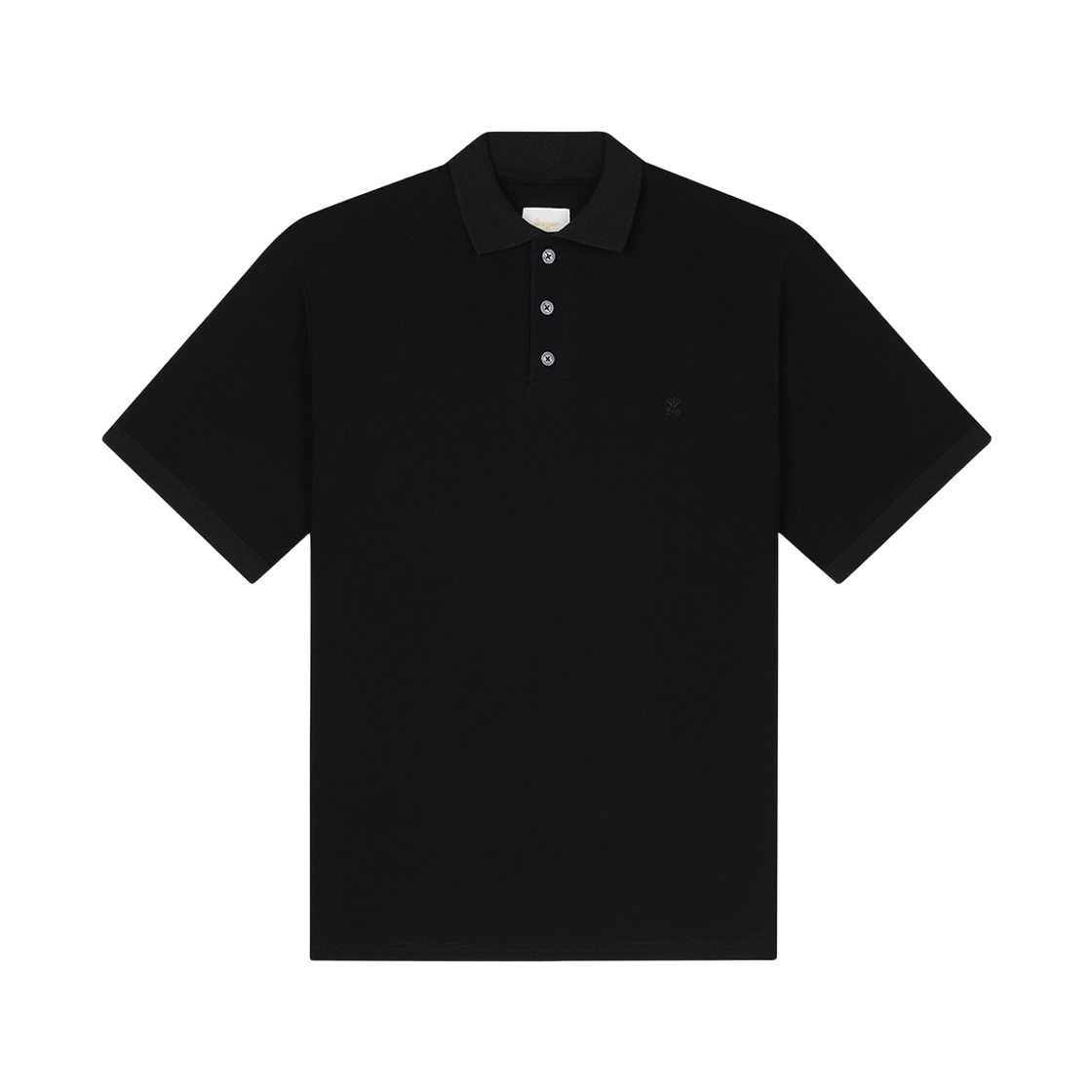 스트레인저 레귤러 핏 실켓 코튼 폴로 셔츠 블랙(Stranger Regular Fit Silket Cotton Polo Shirt (Black))