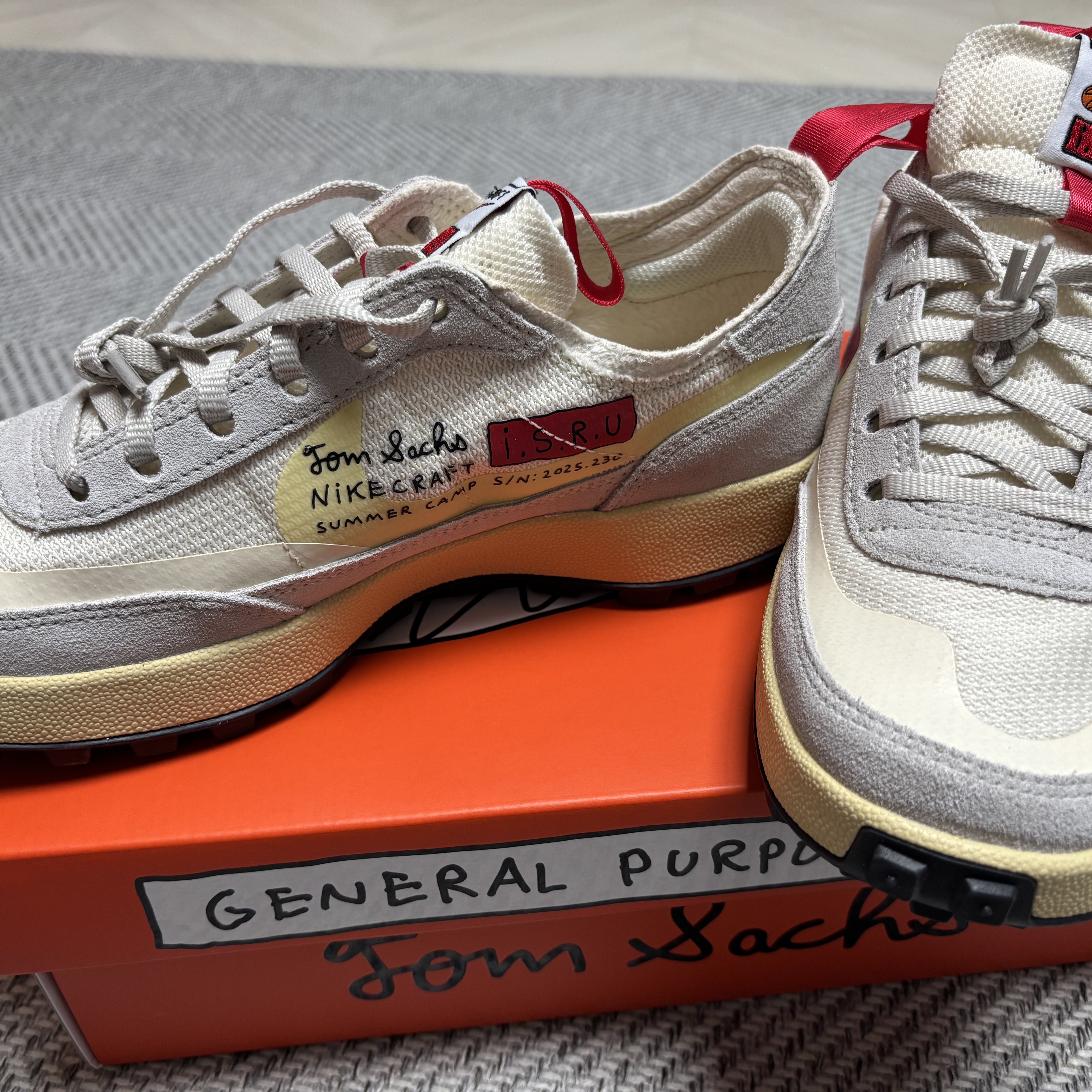 Nike x Tom Sachs General Purpose Shoe Grey Yellow 착용 스타일 - 2