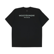 우영미 자개 백로고 티셔츠 블랙 - 25SS