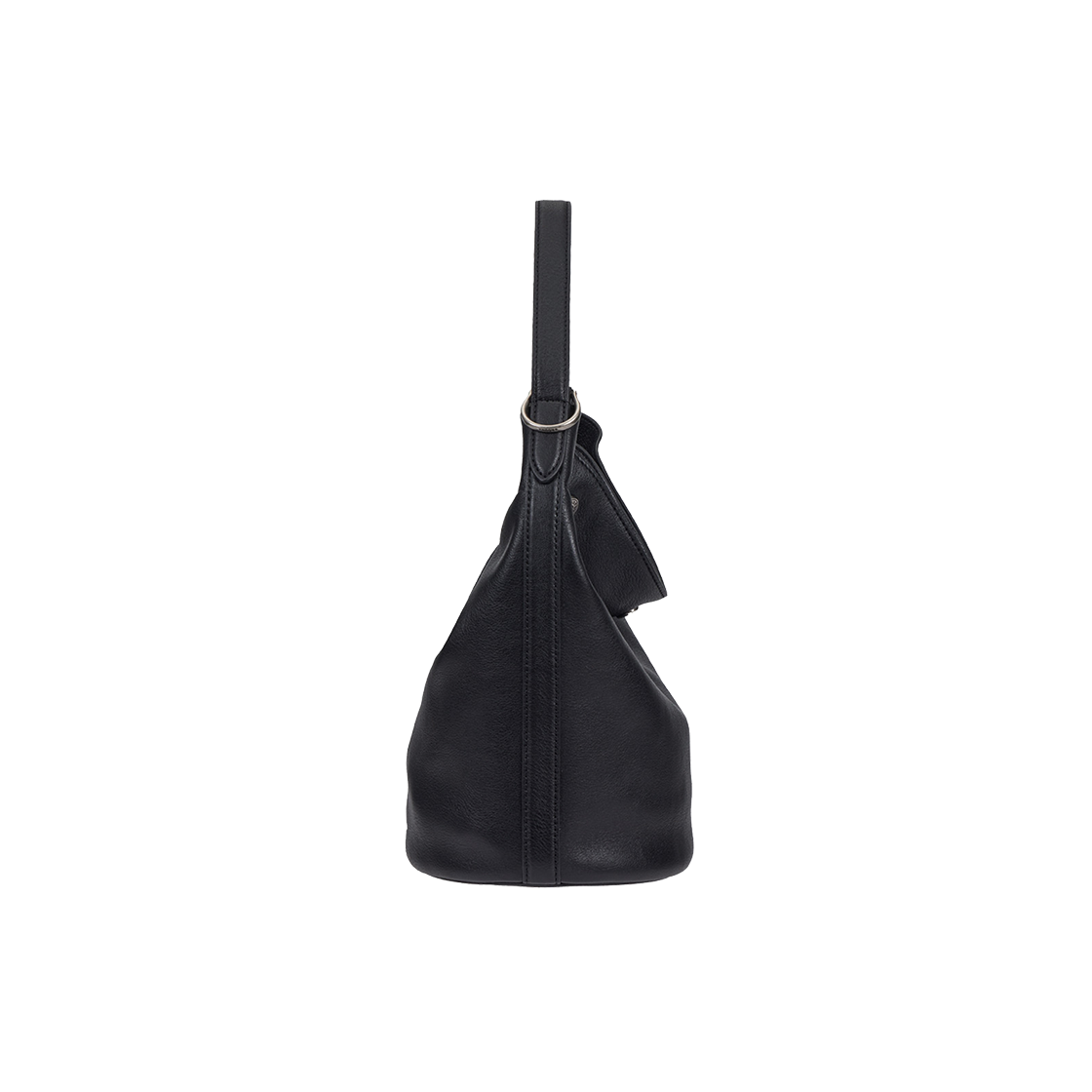 분크 퍼펙 버튼 업 플로우 호보 미듐 블랙(vunque Perfec Button Up Flow Hobo M Black) - 5