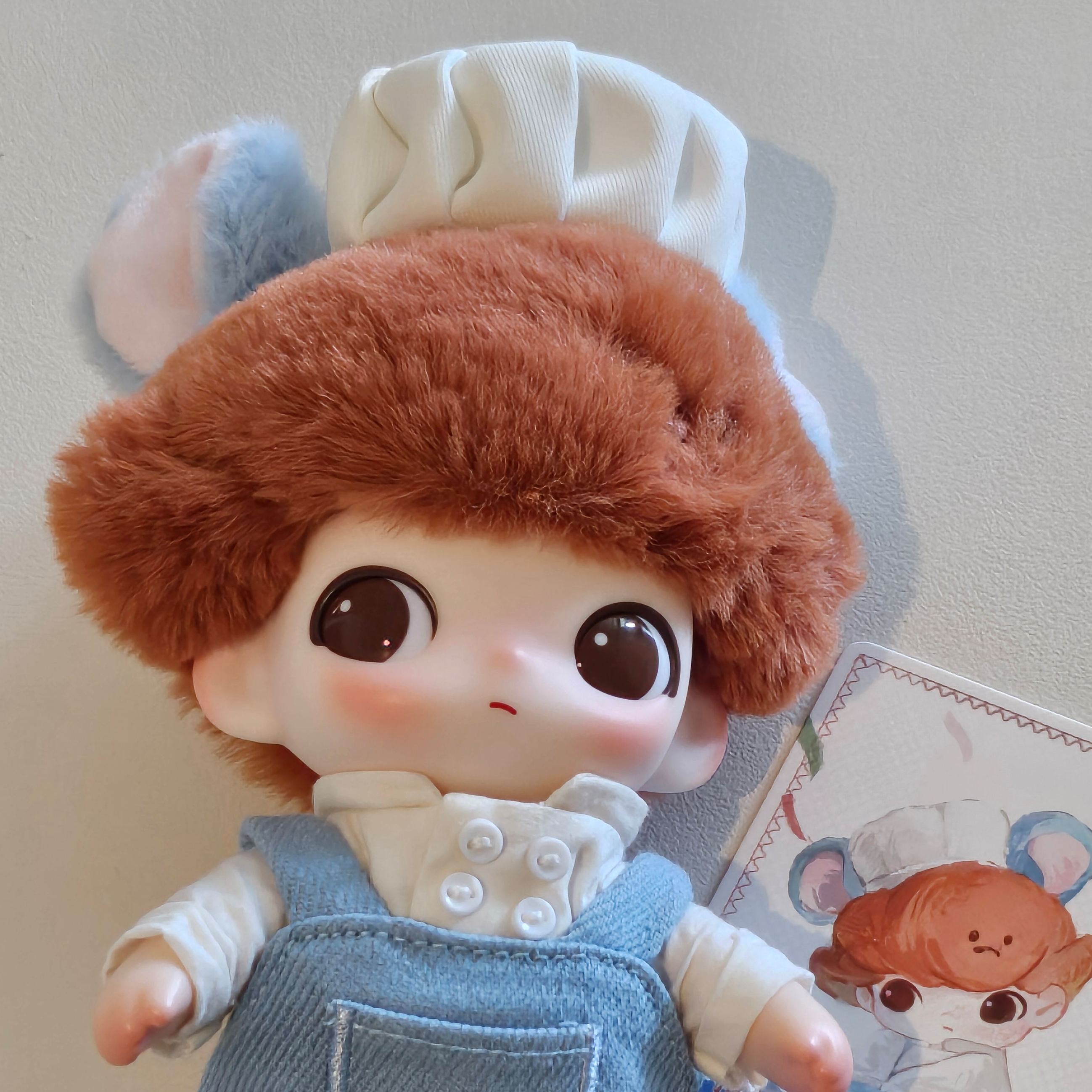 Pop Mart Dimoo World x Pixar Series Vinyl Plush Pendant Remy (Opened Case) 착용 스타일 - 2