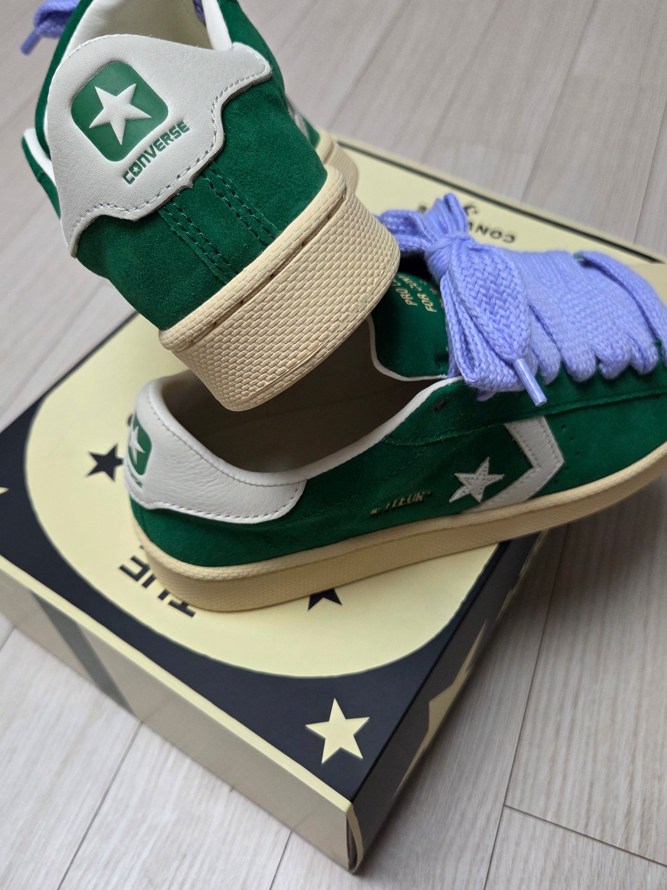Converse x Golf Le Fleur 1908 Pro Leather Amazon Banana Crepe 착용 스타일 - 6