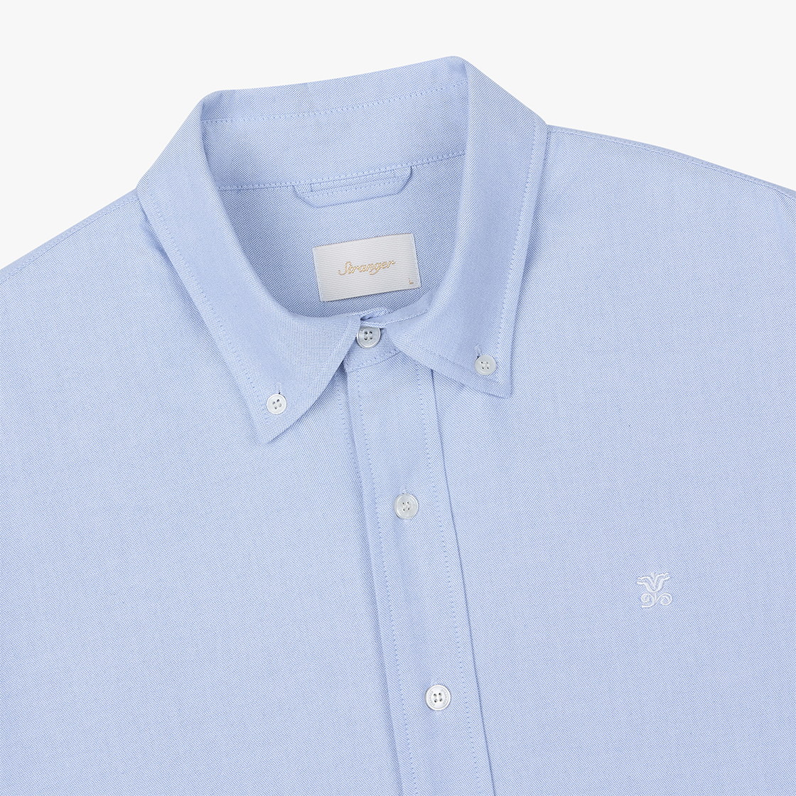 스트레인저 와이드 핏 코튼 셔츠 라이트 블루(Stranger Wide Fit Cotton Shirt (Light Blue)) - 3