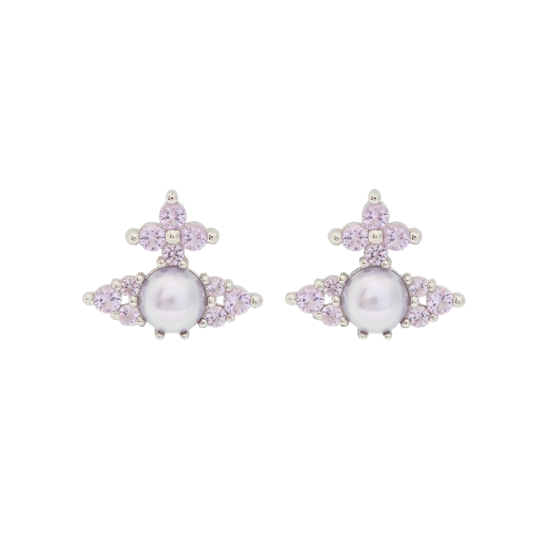 6201034Y-02P774 (W) Vivienne Westwood Feodora Earrings Silver