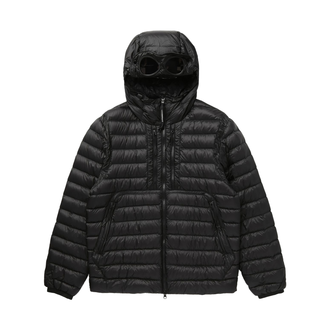 21CMOW021A110416A999 C.P. Company D.D. Shell Goggle Chest Pocket Jacket Black - 26FW