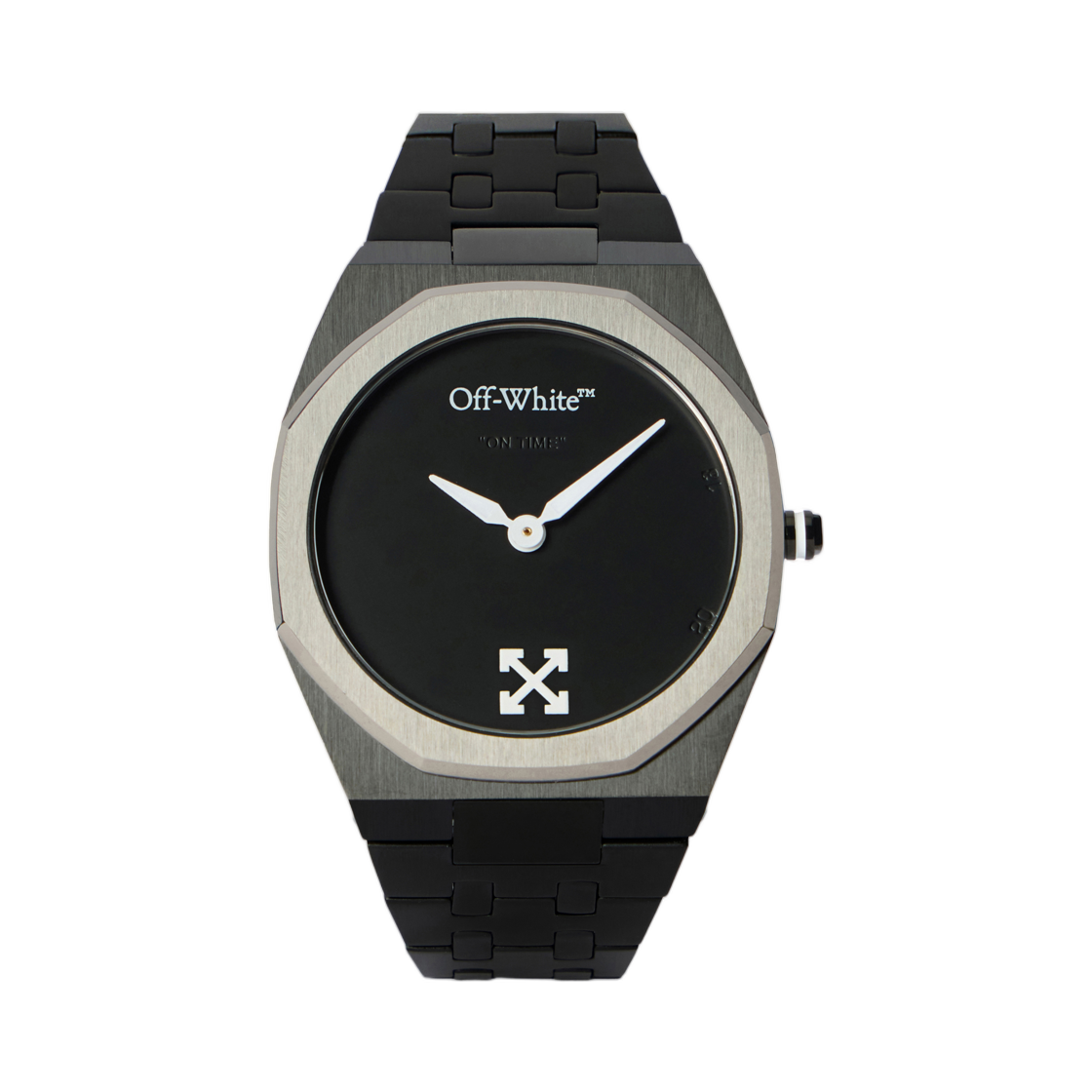 오프화이트 온 타임 워치 39mm 투톤 블랙 건(Off-White On Time Watch 39mm Two Tone Black Gun)