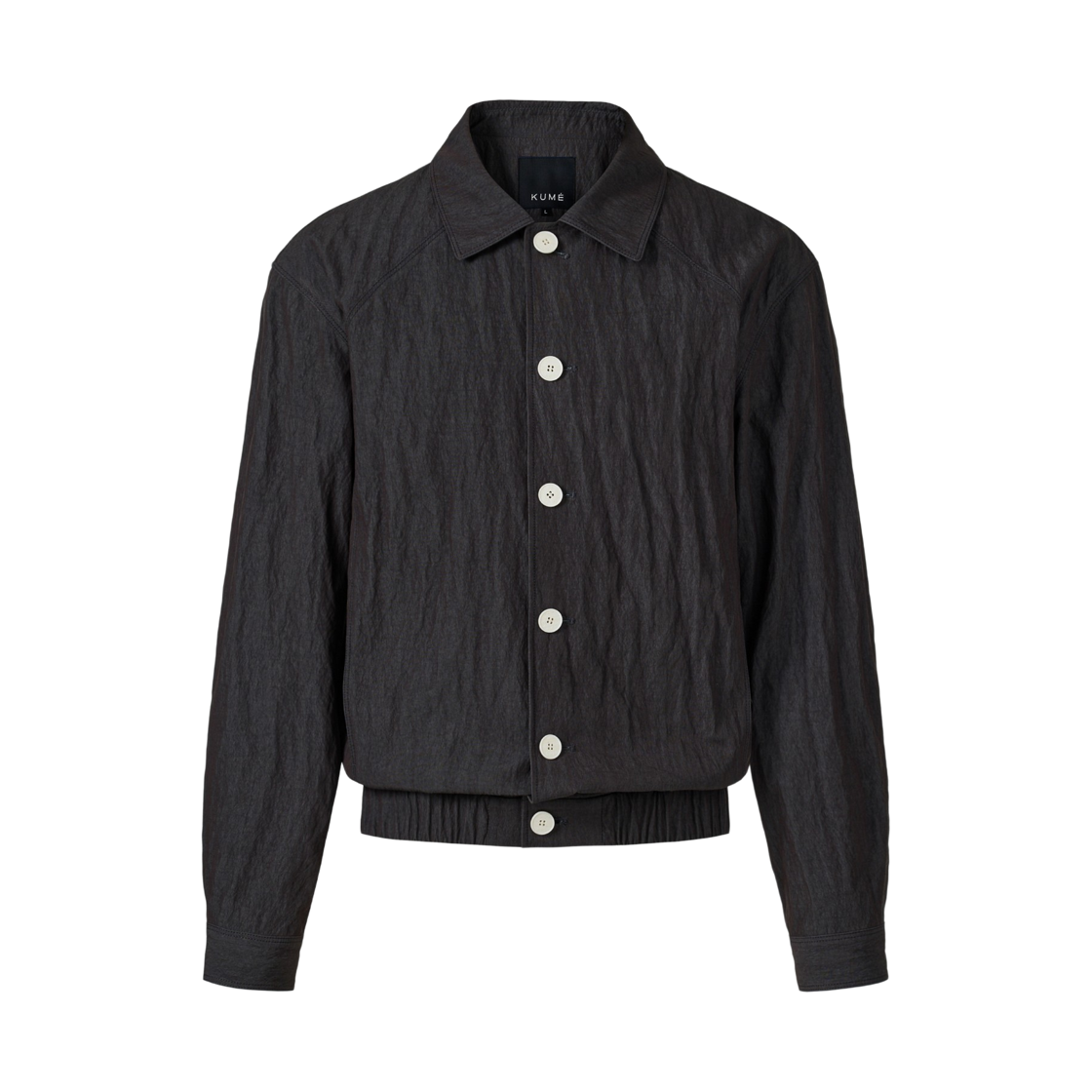 쿠메 캐주얼 버튼 블루종 차콜(KUME Casual Button Blouson - Charcoal)