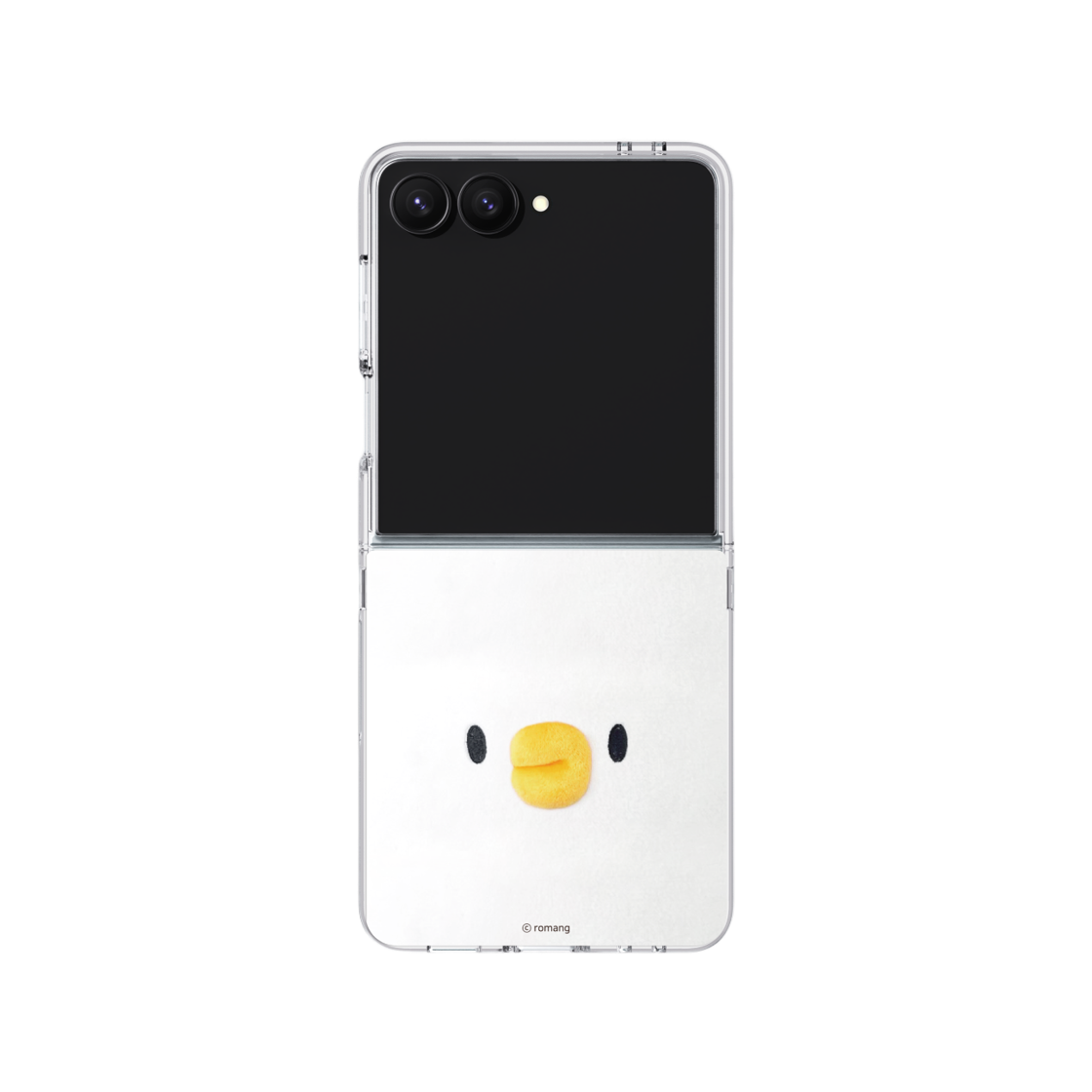 에스엘비에스 베베더오리 얼굴 클리어 마그넷 케이스 for Galaxy Z Flip7 Flip8 + 데코 스티커 포함(SLBS BEBE DE ORI Face Clear Magnet Case for Galaxy Z Flip7 + Deco Stickers) - 2