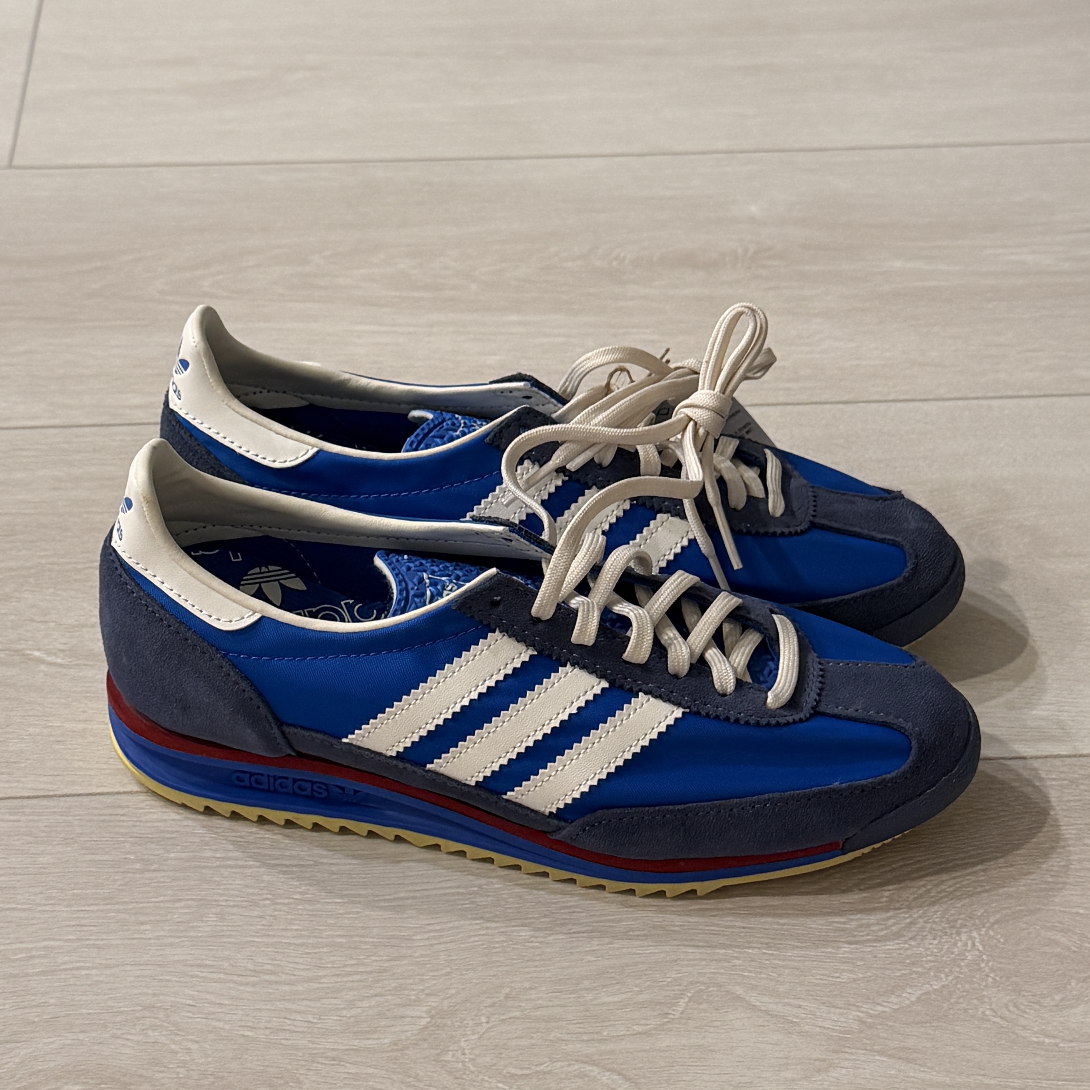 (W) Adidas SL 72 OG Blue Bird Preloved Ink 착용 스타일