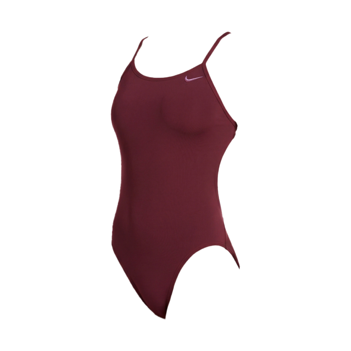 (W) 나이키 스윔 앤서 메탈릭 솔리드 컷 아웃 자수 앤 하이컷 빌런 레드((W) Nike Swim Answer Metallic Solid Cut-Out Embroidered High Cut Villain Red)