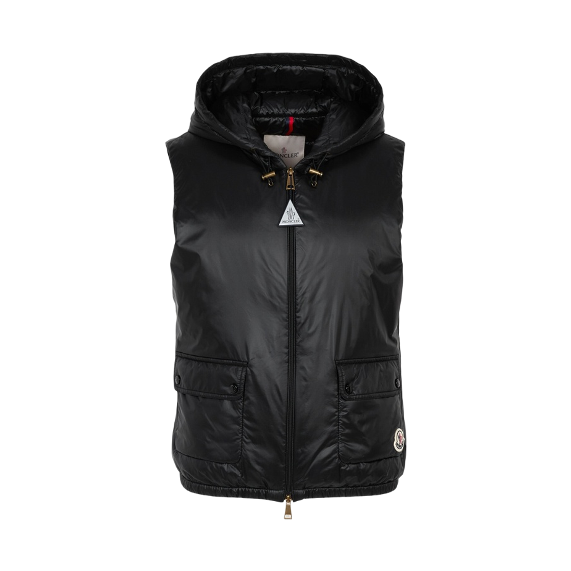 L2-093-1A00094-597YG-999 (W) Moncler Lansette Hooded Vest Black - 26FW