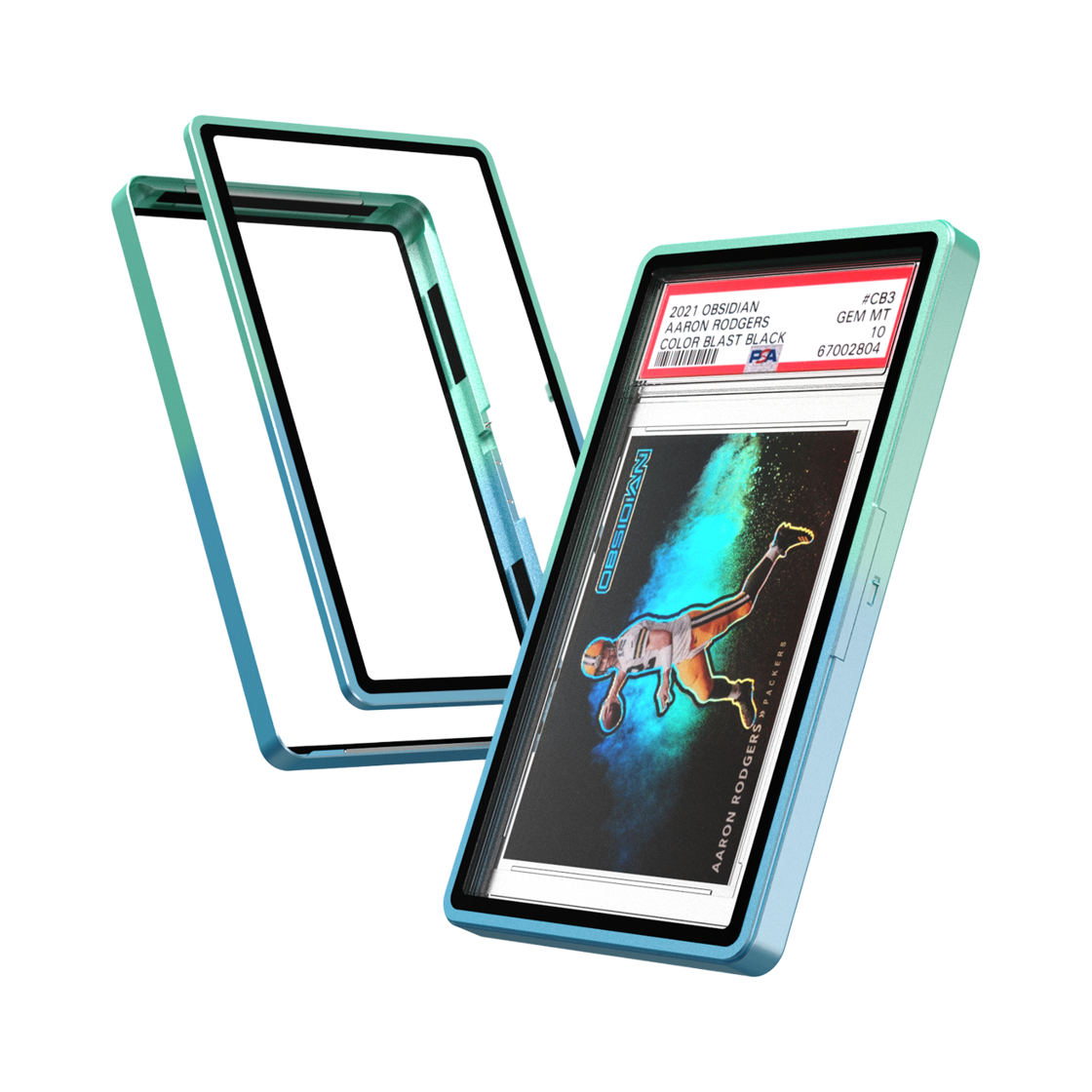 파브 PSA등급 그라데이션 스냅케이스 35PT 블루그린(PA:V PSA Gradient Snap Case 35PT, Blue Green)