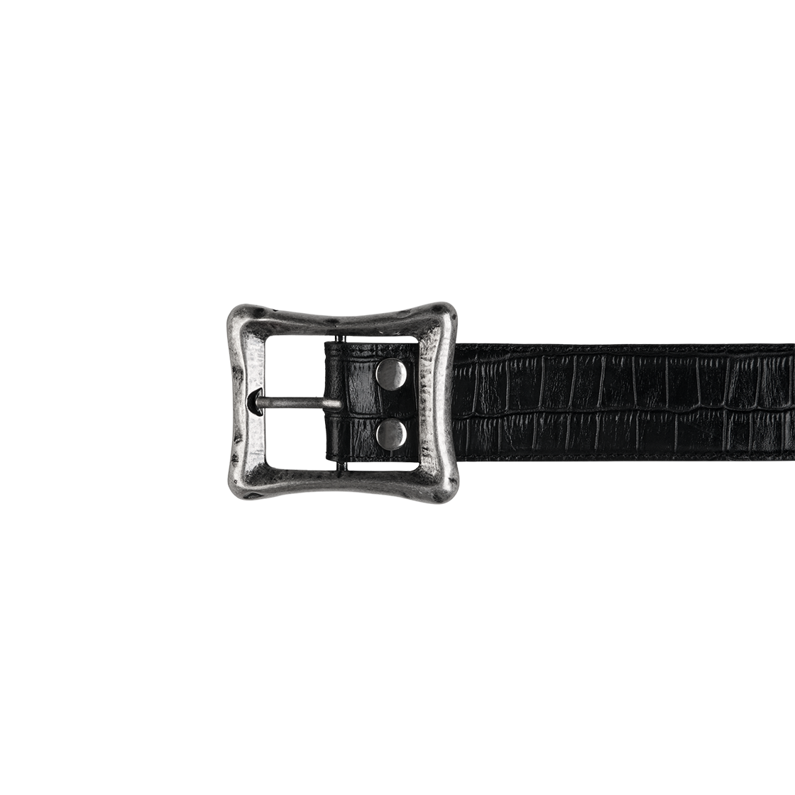 에모스탠스클럽 코어 벨트 크록 엠보스드 글로시 블랙(emostanceclub Core Belt Croc Embossed Glossy Black) - 2