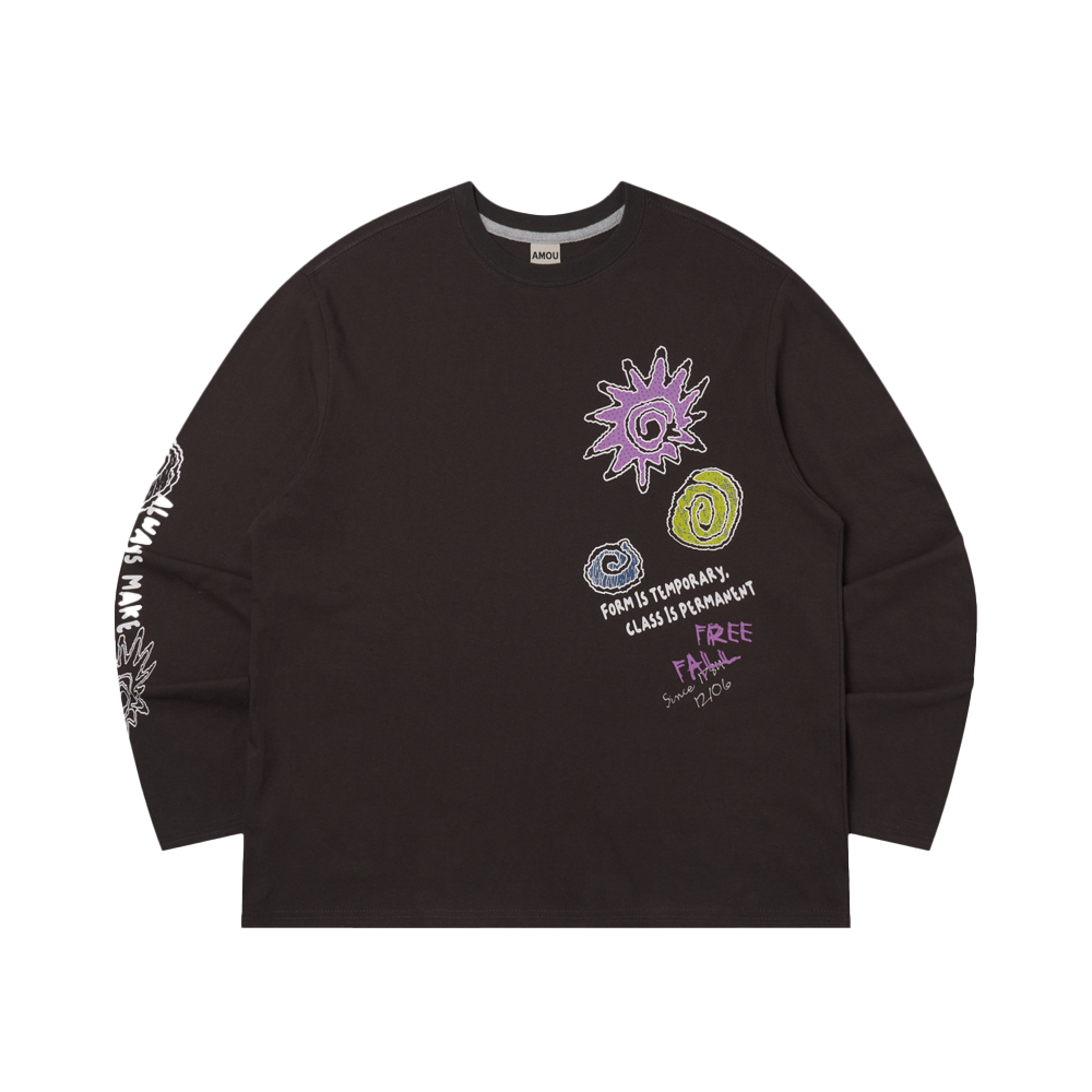 아모우 템포러리 롱슬리브 차콜그레이(AMOU Temporary Long Sleeve Chacoal Gray)