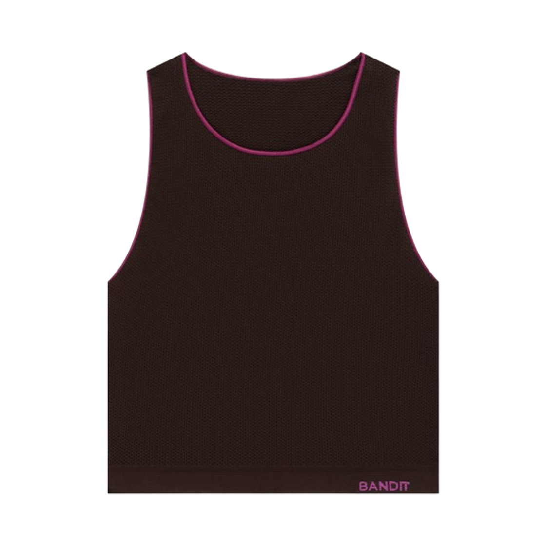 (W) 밴딧 러닝 스트레치니트 팝 스티치 런 탱크 에스프레소((W) Bandit Running Stretchknit Pop Stitch Run Tank Espresso) - 1