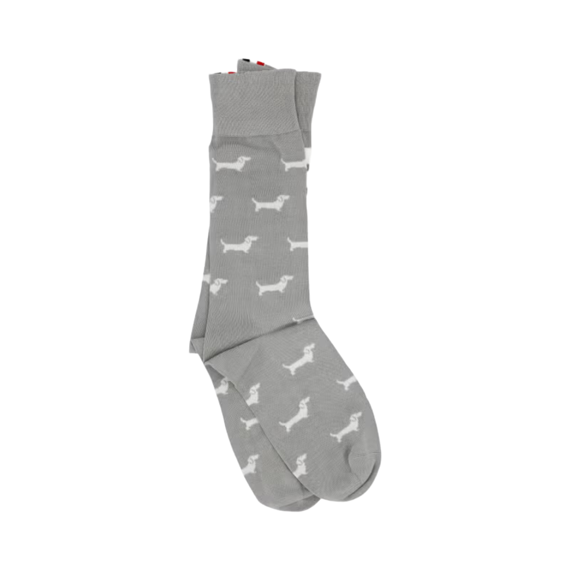 톰브라운 스캘롭 엣지 포인텔 스티치 골프 삭스 라이트 그레이(Thom Browne Scalloped Edge Pointelle Stitch Golf Socks Light Grey) - 2