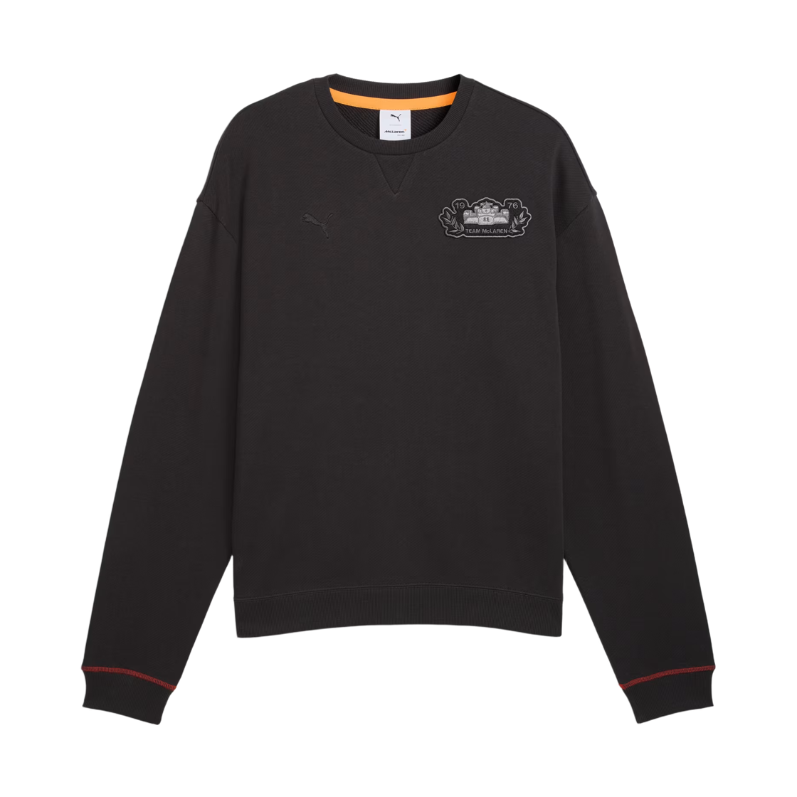 맥라렌 x 푸마 레이싱 크루 스웨트셔츠 타이탄 블랙(McLaren x Puma Racing Crew Sweatshirt Titan Black)