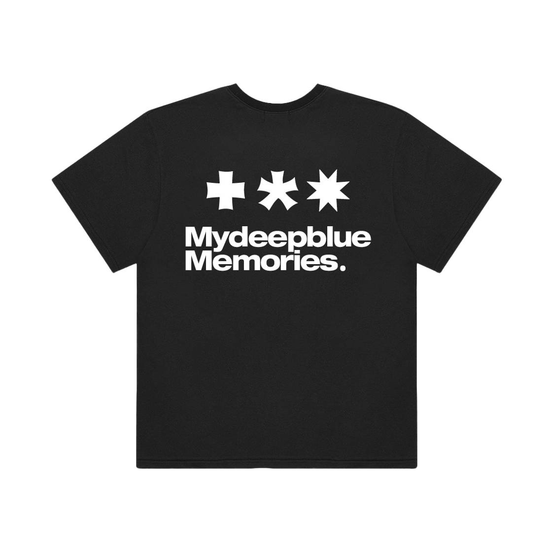 마이딥블루메모리즈 심볼 로고 티셔츠 블랙(MydeepblueMemories Mm Symbol Logo T-Shirts Black) - 1