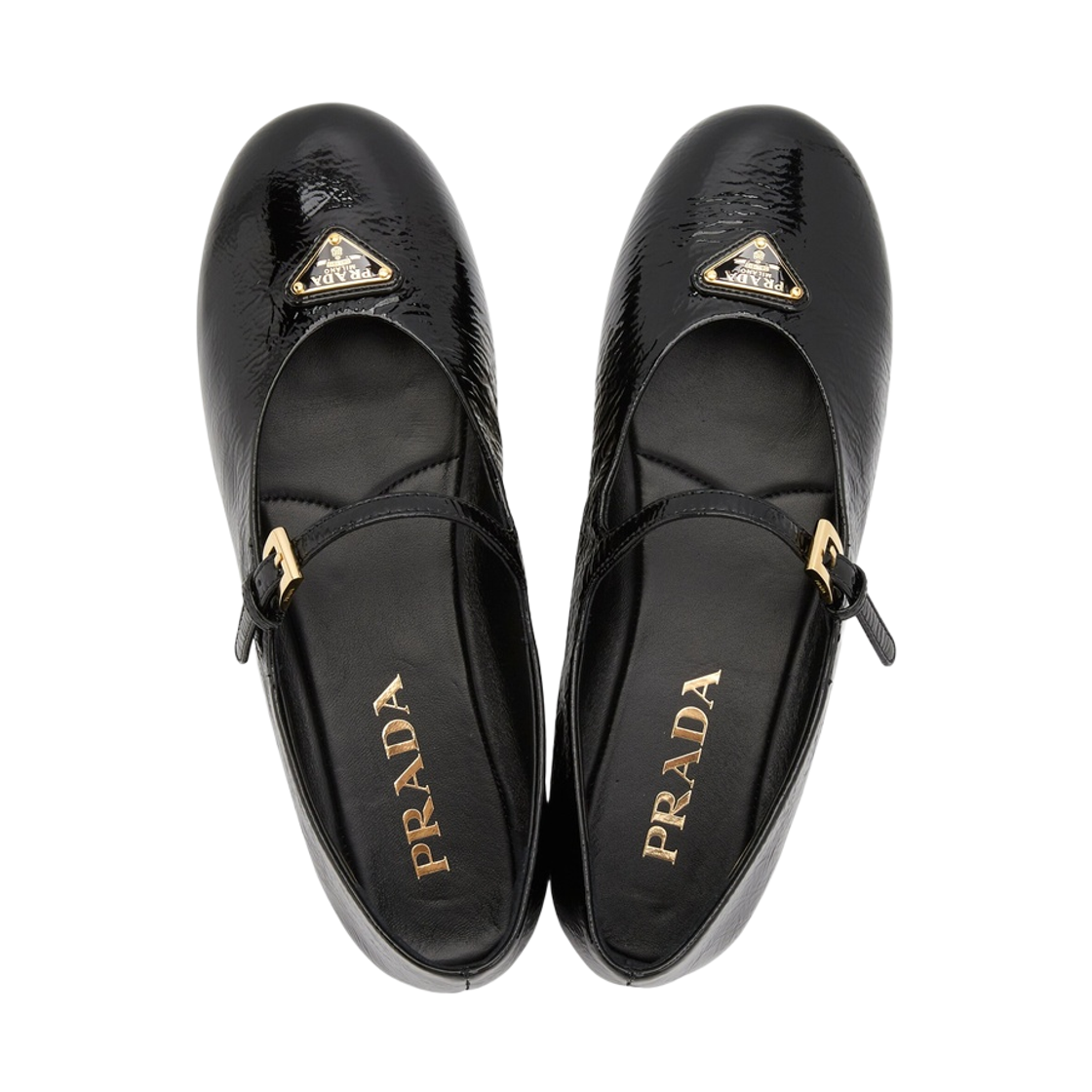 [17% 쿠폰] (W) 프라다 나플락 페이턴트 레더 발레리나 블랙([17% 쿠폰] (W) Prada Naplak Patent Leather Ballerinas Black) - 3