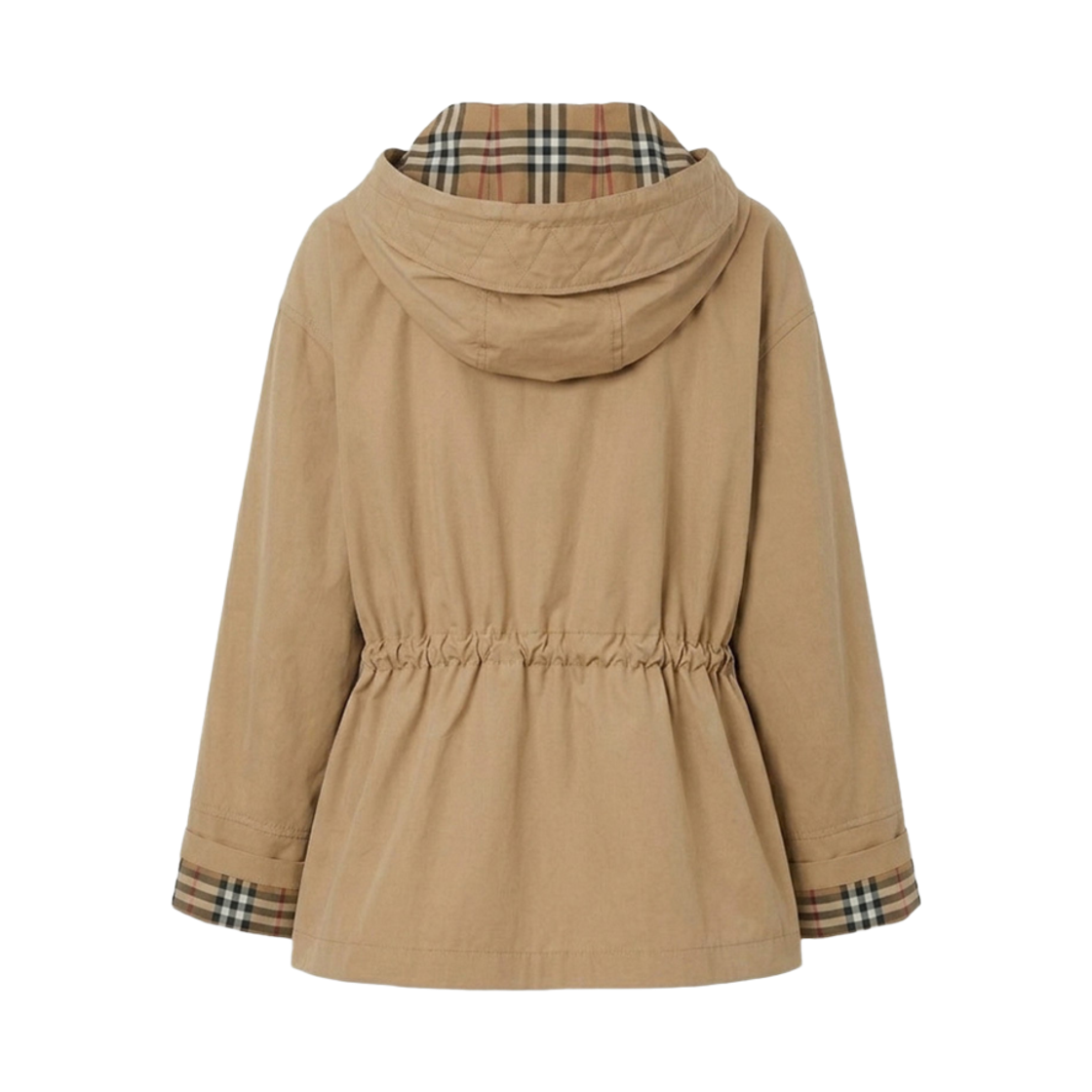(W) 버버리 메들리 드로우스트링 후드 자켓 아카이브 베이지((W) Burberry Medley Drawstring Hood Jacket Archive Beige) - 2