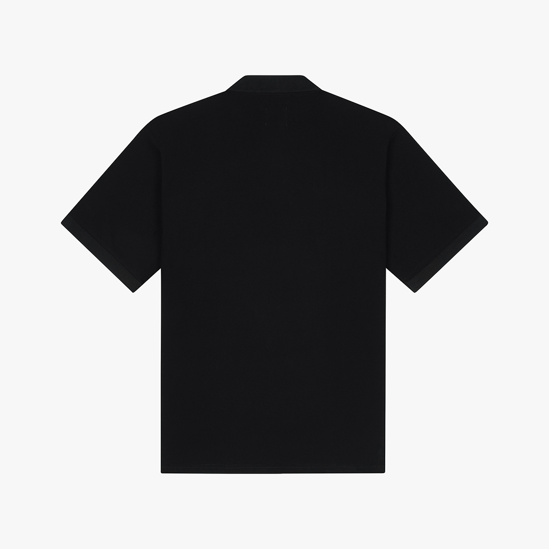 스트레인저 레귤러 핏 실켓 코튼 폴로 셔츠 블랙(Stranger Regular Fit Silket Cotton Polo Shirt (Black)) - 2