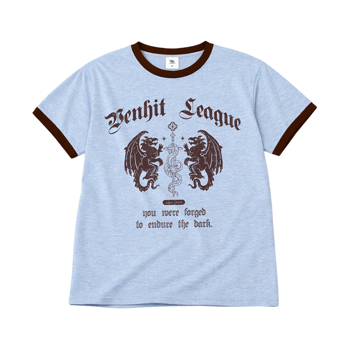 벤힛 게이트 드래곤 링거 반팔티 스카이 블루(venhit Gate Dragon Ringer Short Sleeved T-Shirt Sky Blue)