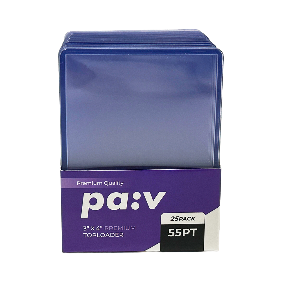 파브 카드탑로더 55PT, 25개(PA:V 55PT Extra-Rigid Top Loaders for Cards (25 Pack))