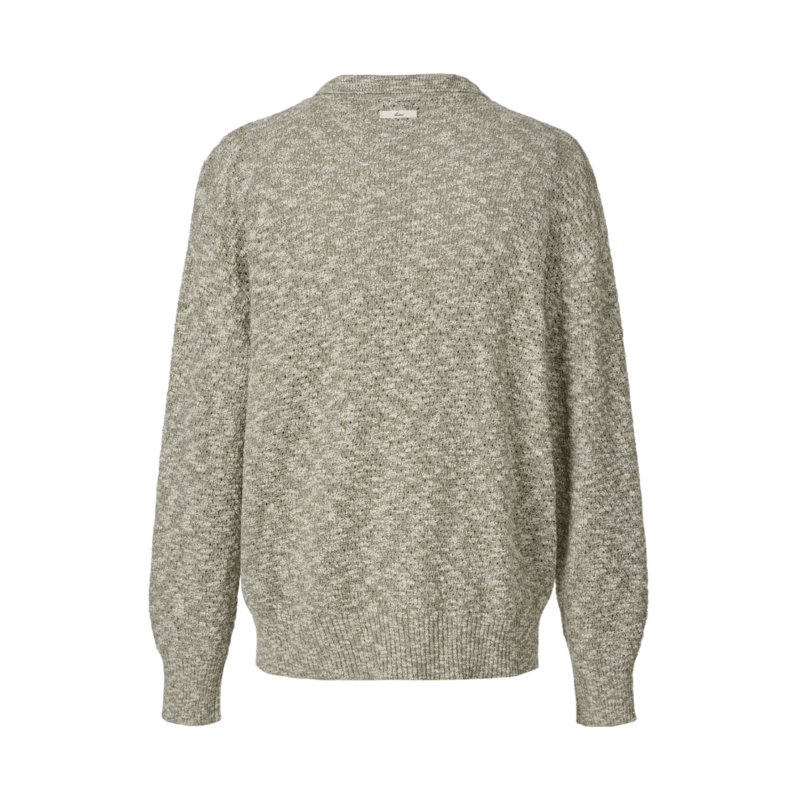 쿠메 슬럽 멜란지 니티드 가디건 올리브(KUME Slub Melange Knitted Cardigan - Olive) - 2