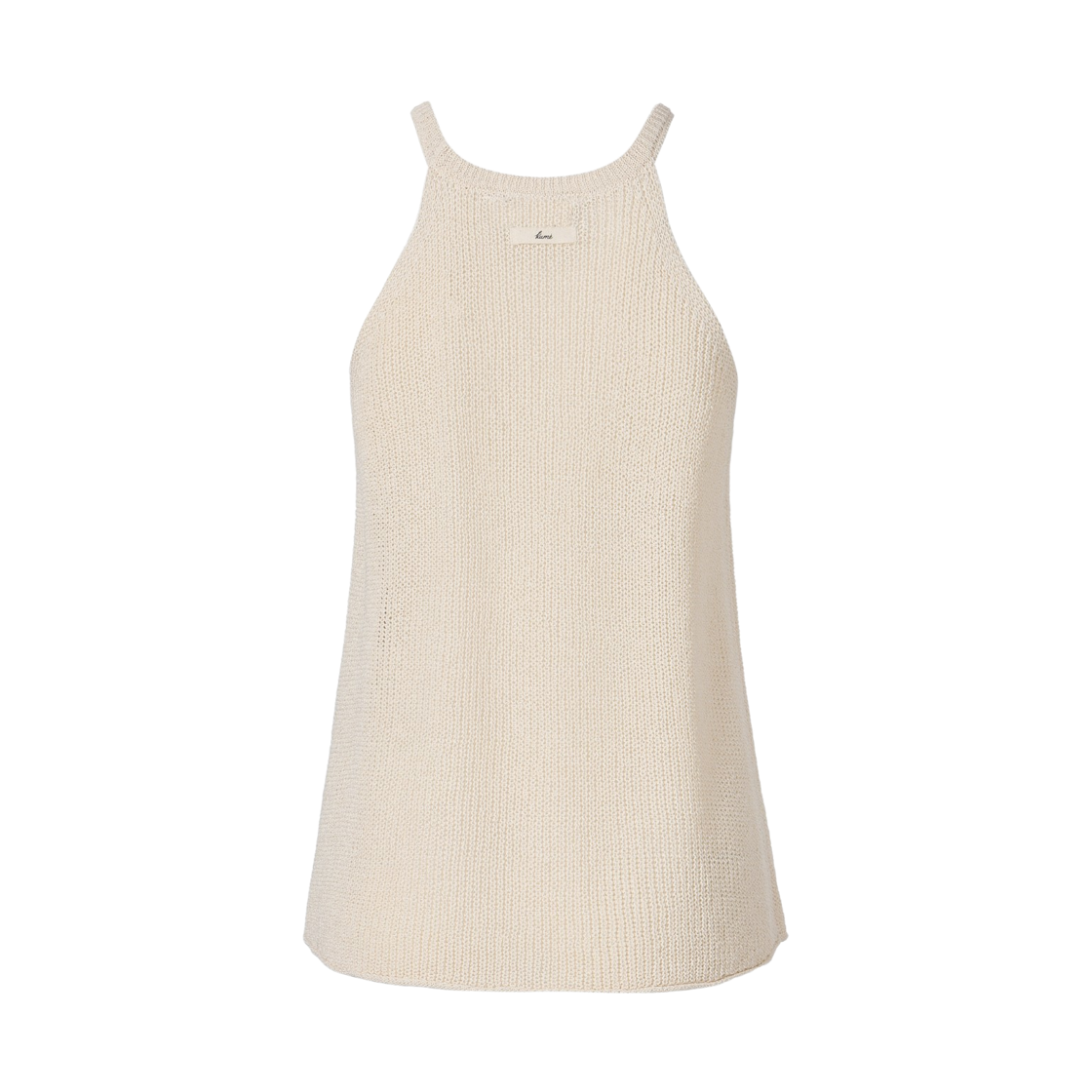 (W) 쿠메 루즈리 니티드 홀터 니트 탑 아이보리((W) KUME Loosely Knitted Halter Knit Top - Ivory) - 2