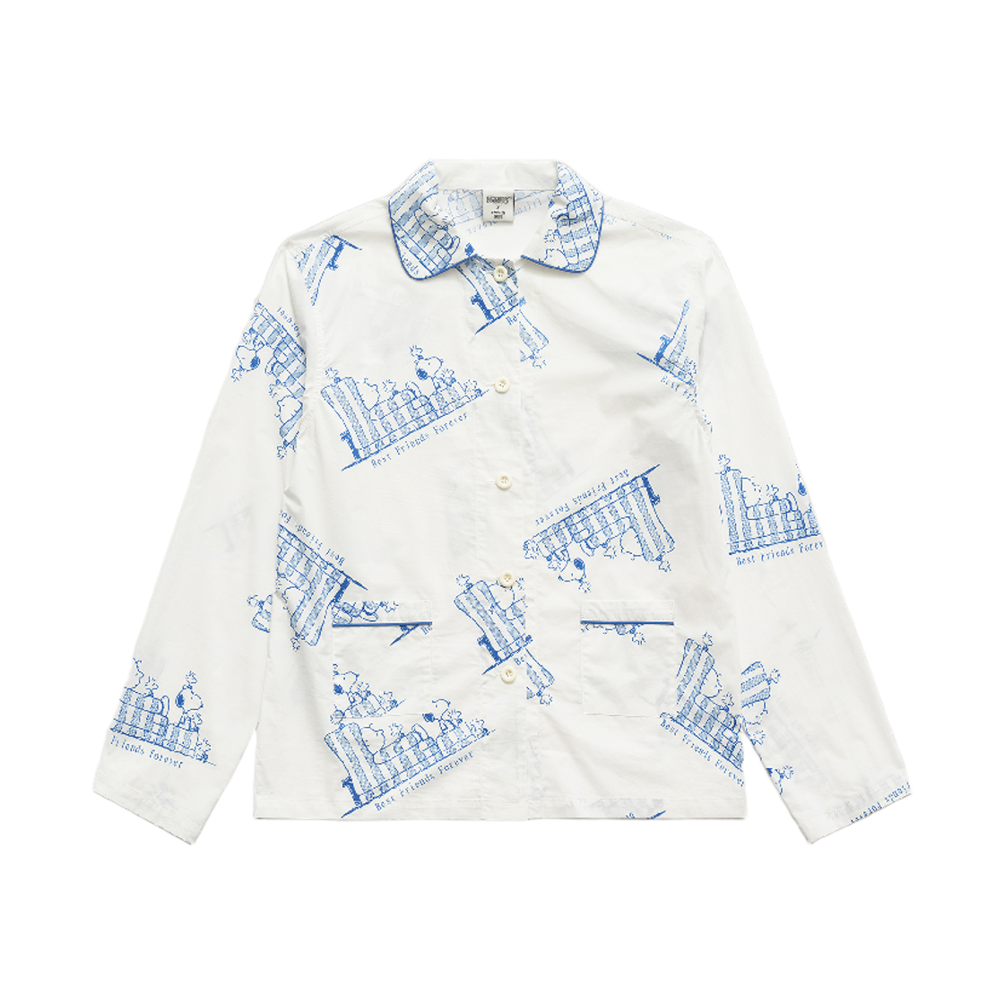 파르벵 x 피너츠 베스트 프렌즈 포에버 파자마 세트_화이트(FARVEN x PEANUTS Best Friends Forever Pajama Set_White)