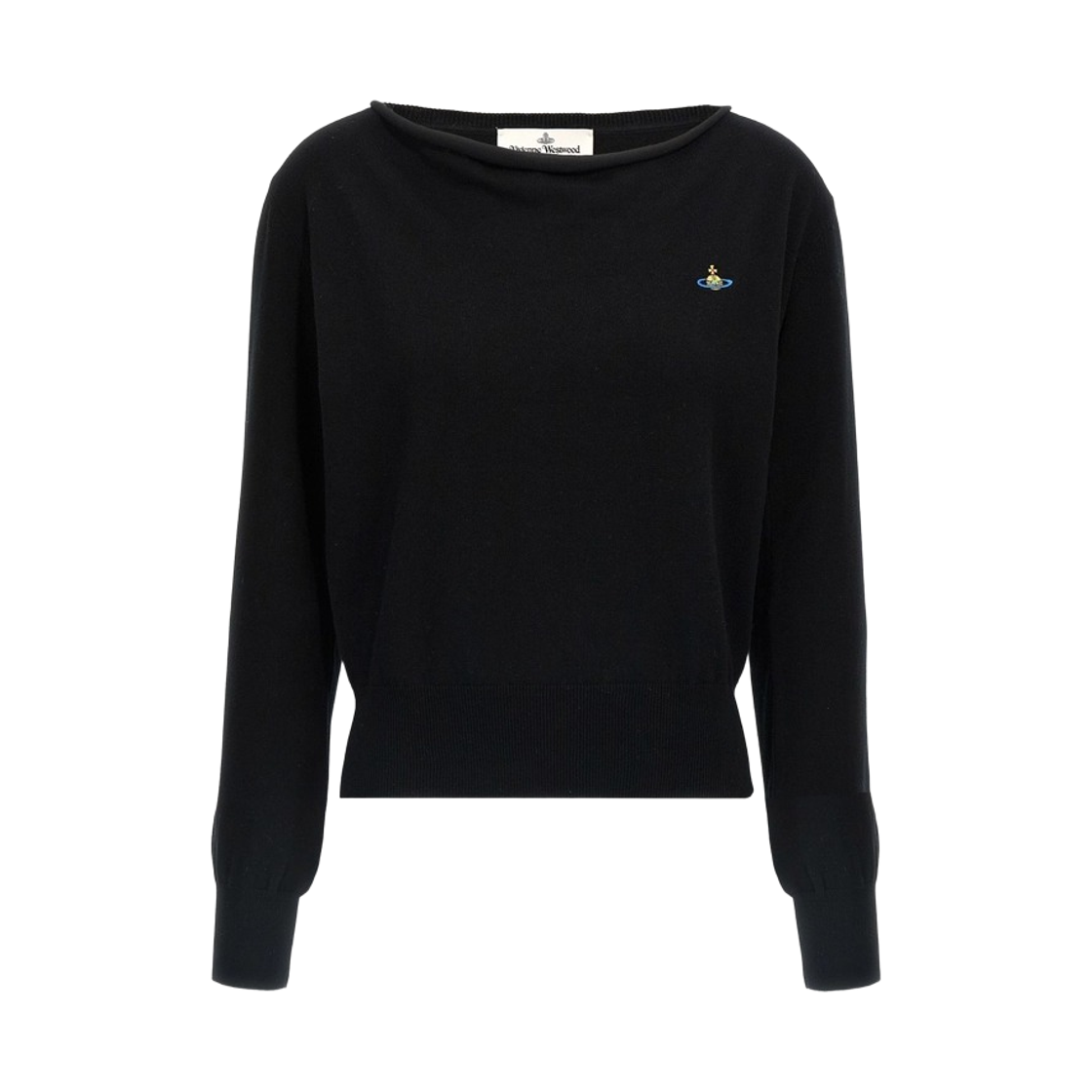 1803006F-Y001V-N401 (W) Vivienne Westwood Logo Knit Black