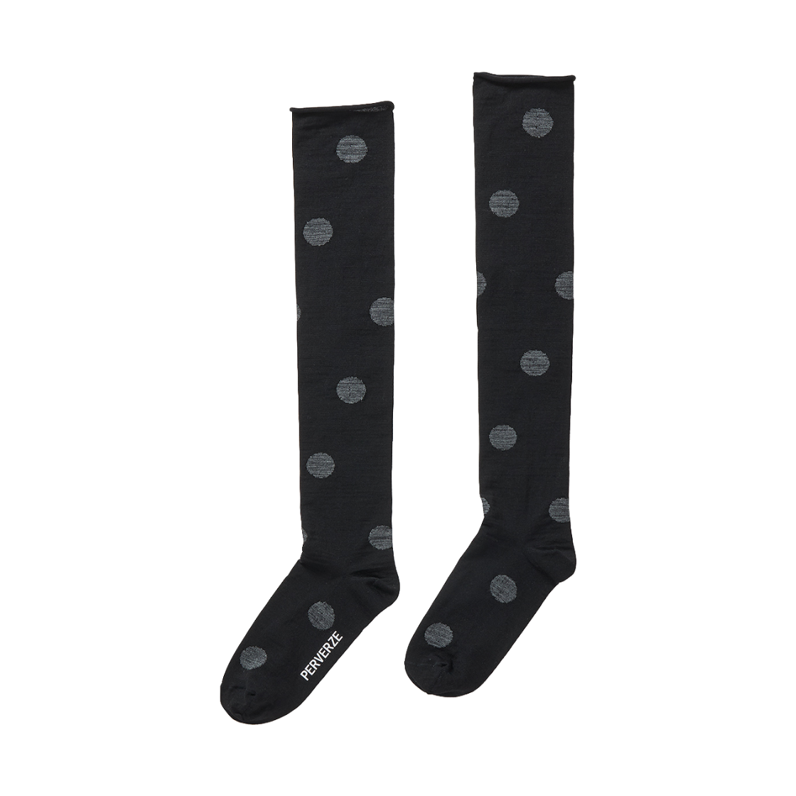 퍼버즈 우먼 도트 삭스 블랙 - 26FW(Perverze Women Dot Sox Black - 26FW) - 1