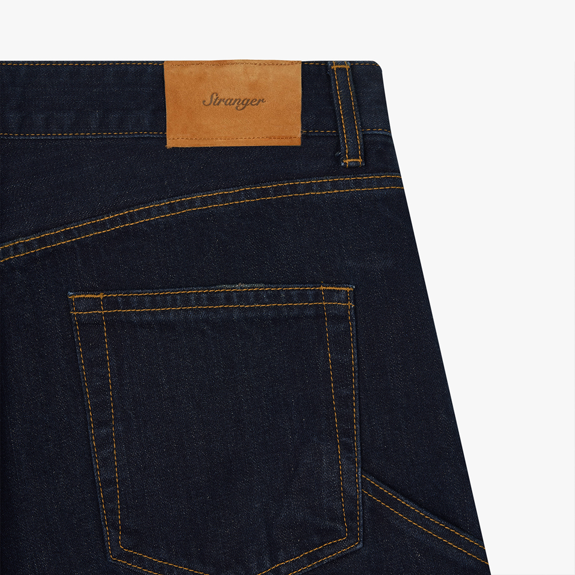 스트레인저 레귤러 핏 데님 반바지 네이비(Stranger Regular Fit Denim Half Pants (Navy)) - 5