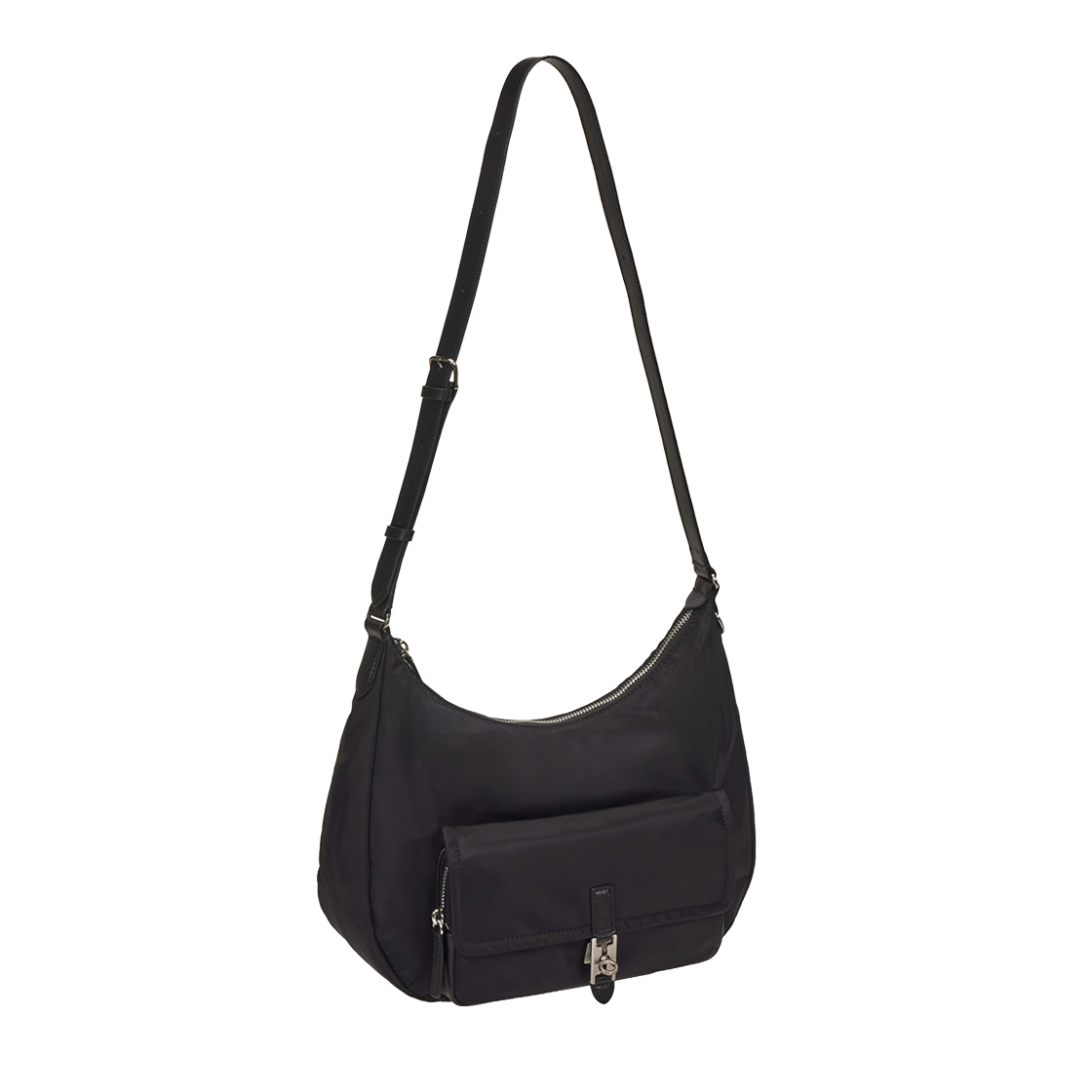 분크 헤이 라운드 원 포켓 숄더 미듐 블랙(vunque Hey Round One Pocket Shoulder M Black) - 2