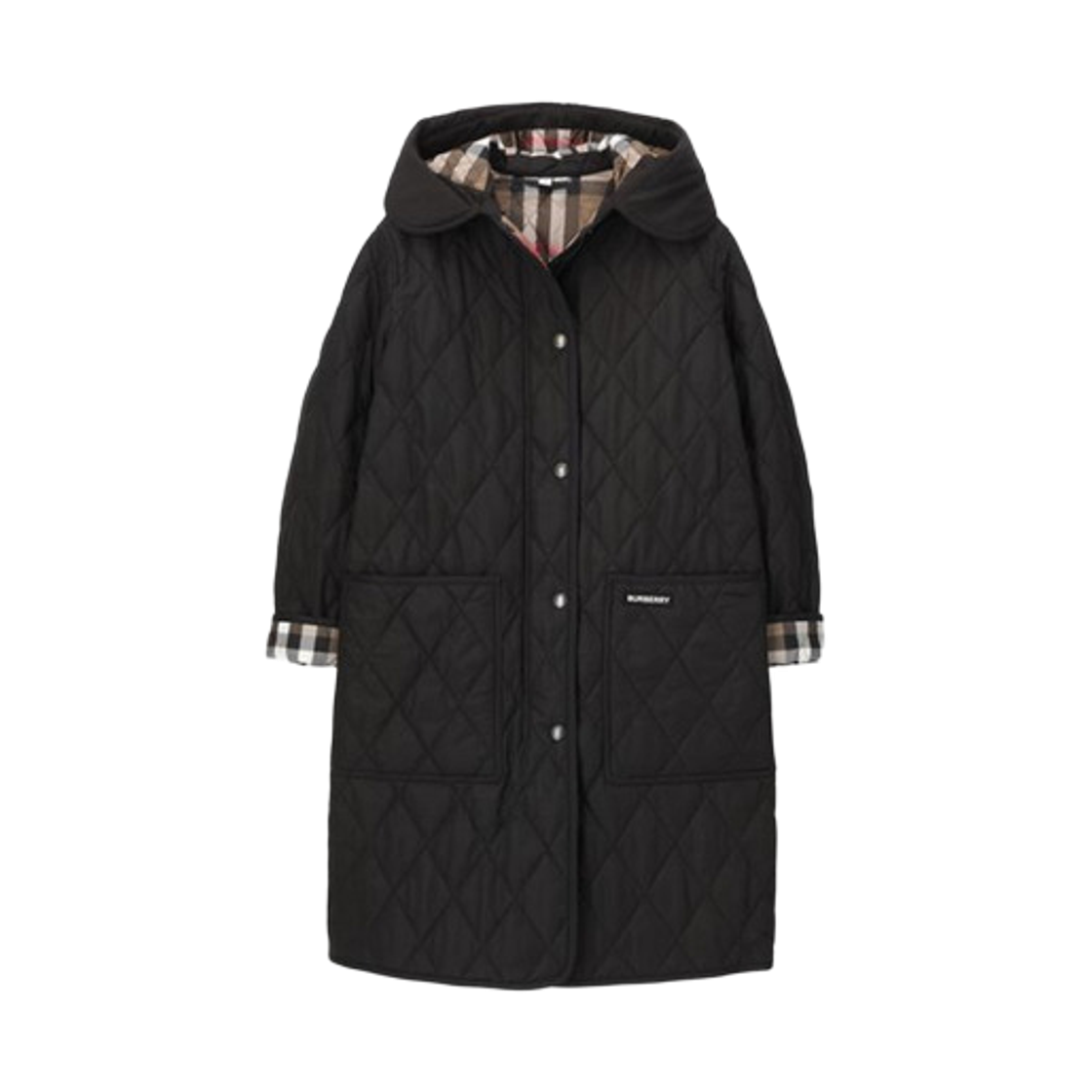 8121467 (W) Burberry Parkgate Quilted Jacket Black