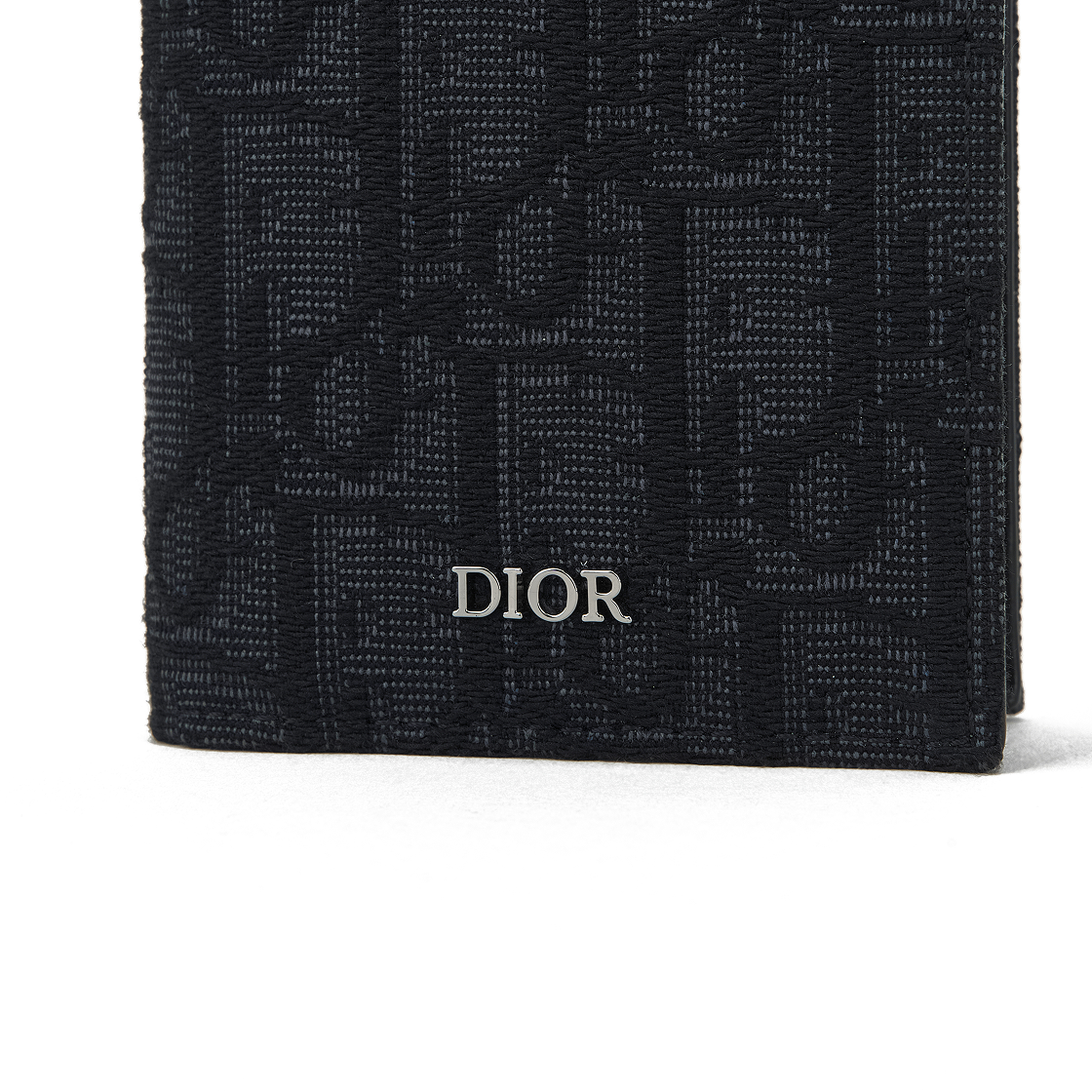 디올 2단 카드 홀더 블랙 디올 오블리크 자카드(Dior Bi-Fold Card Holder Black Dior Oblique Jacquard) - 4