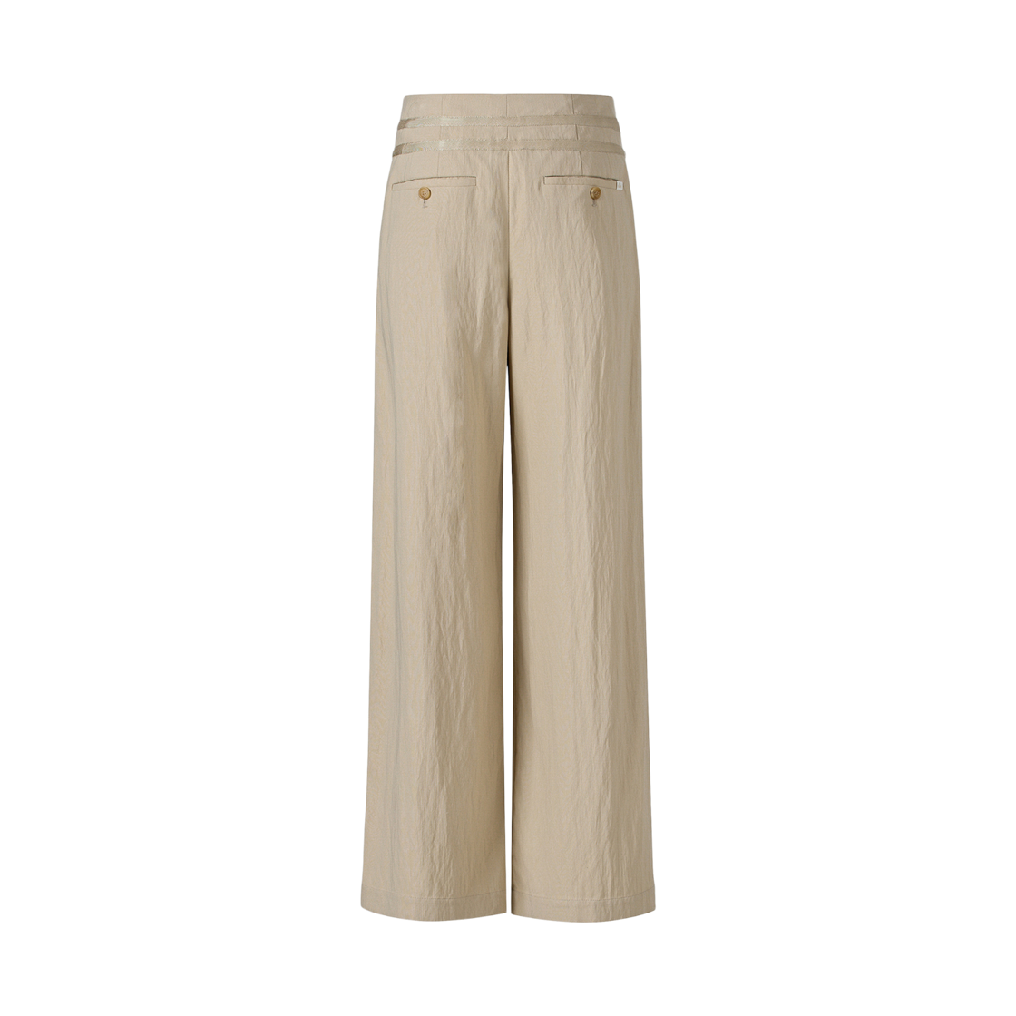 (W) 쿠메 핀턱 썸머 와이드 팬츠 라이트베이지((W) KUME Pintucked Summer Wide Pants - Lightbeige) - 2
