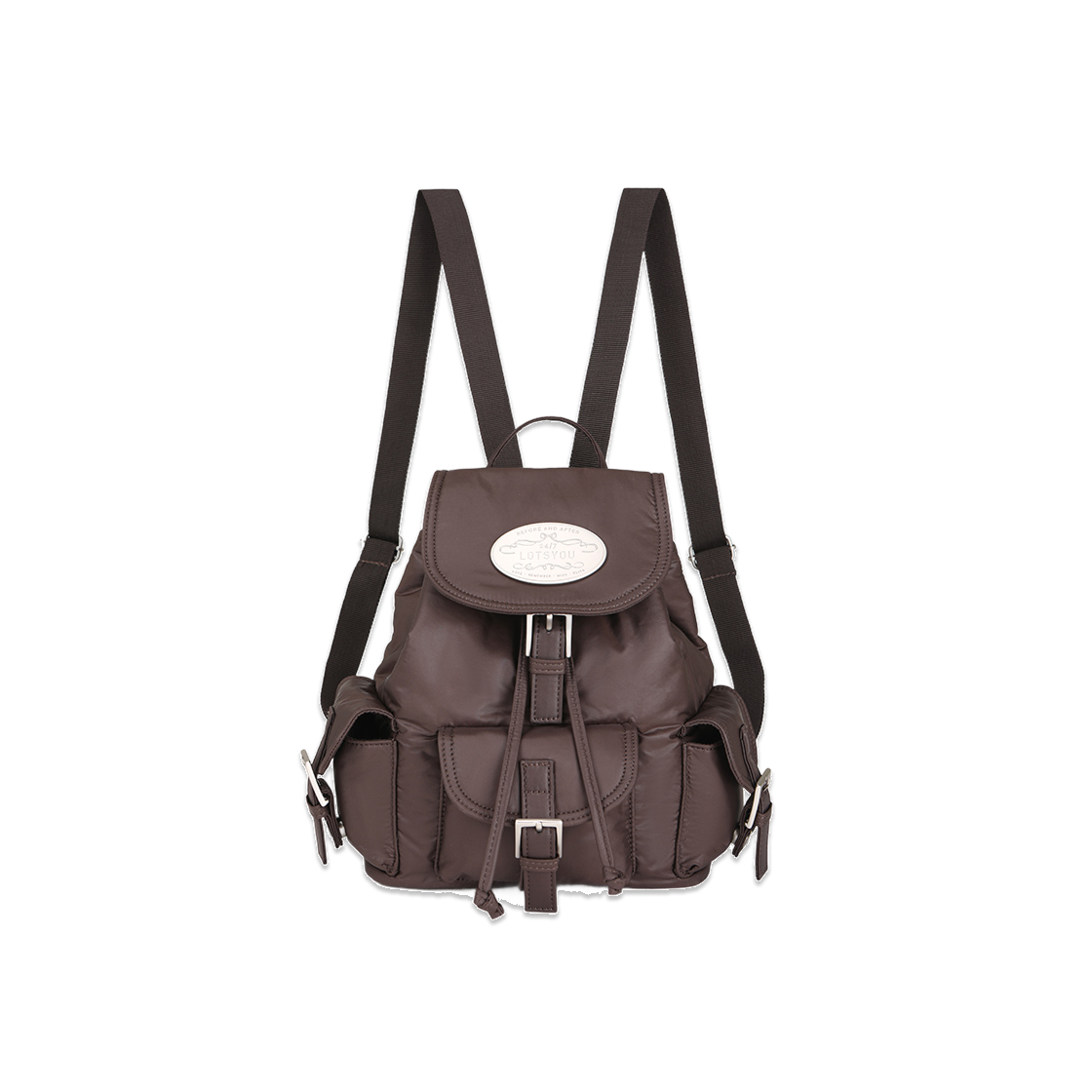 LOTI5BAW552DBR LOTS YOU Nostalgia Pooky Backpack Dark Brown