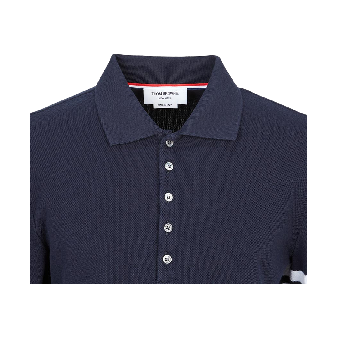 [25% 쿠폰] 톰브라운 클래식 피케 사선 폴로 네이비([25% 쿠폰] Thom Browne Classic Pique 4-Bar Polo Navy) - 4