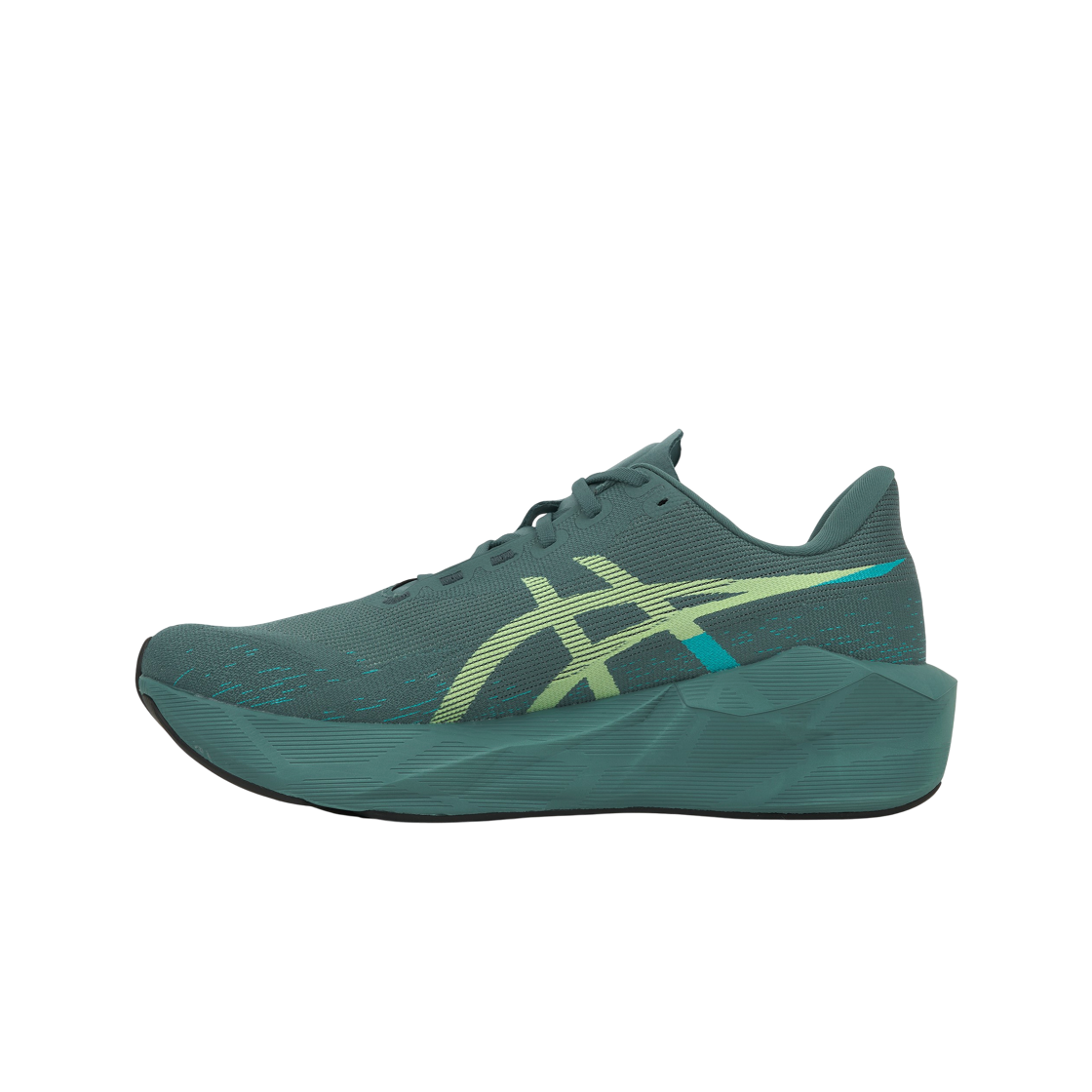 아식스 노바블라스트 6 포기 틸 일루미네이트 옐로우(Asics Novablast 6 Foggy Teal Illuminate Yellow) - 3