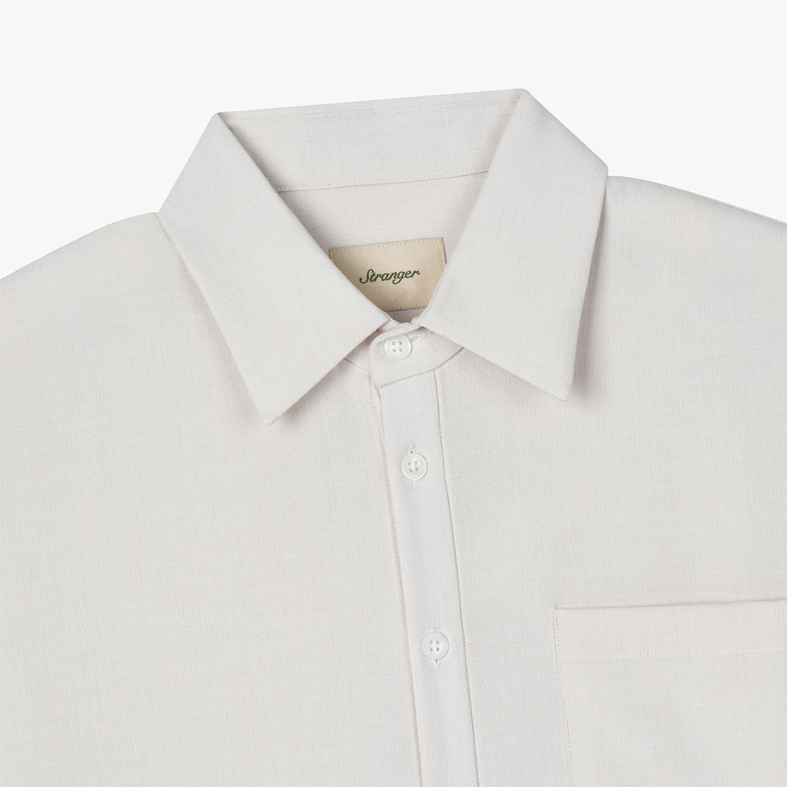 스트레인저 릴렉스 핏 로데오 레이온 반팔 셔츠 크림(Stranger Relax Fit Rodeo Rayon HS Shirt (Cream)) - 3